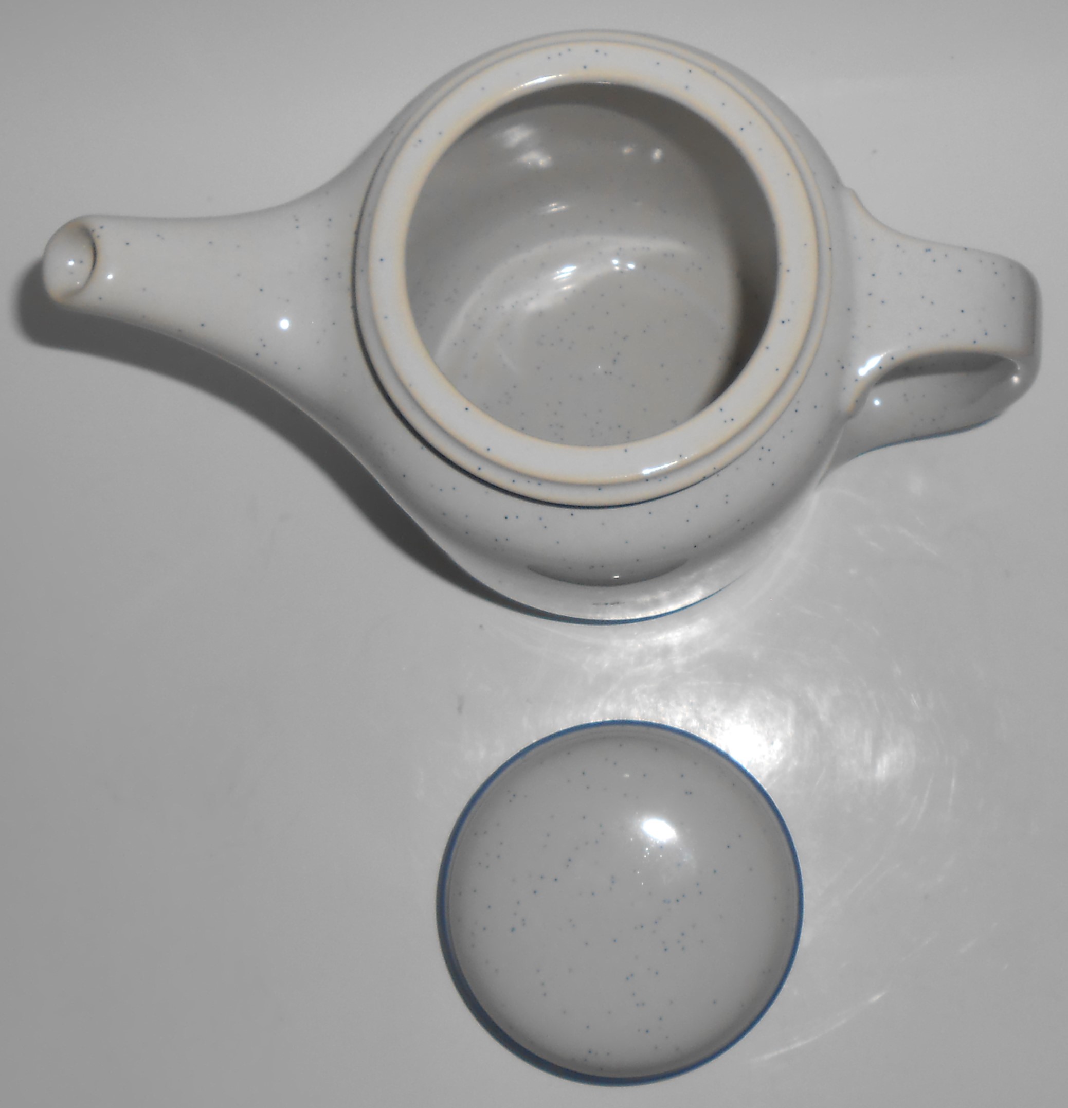 Thomas China Blue Speckle Coffeepot w/Lid