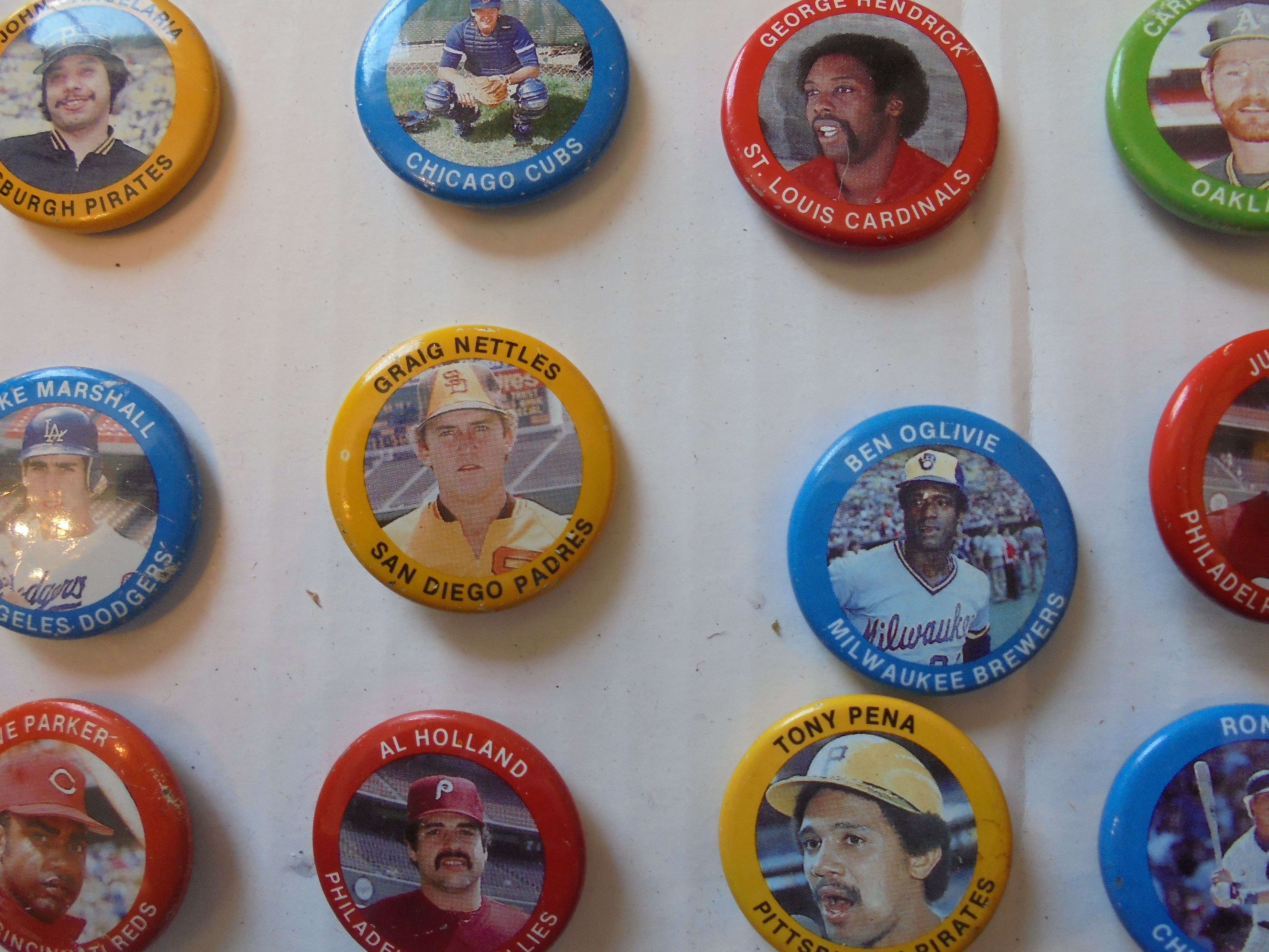Baseball Players Pin Back Buttons 1984 lot 56