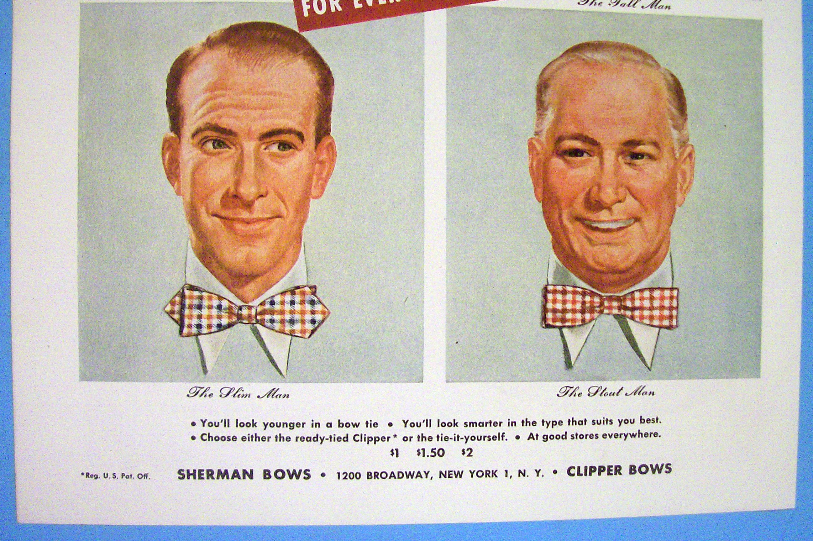 1946 Sherman Bows with Short Man, Tall Man & More