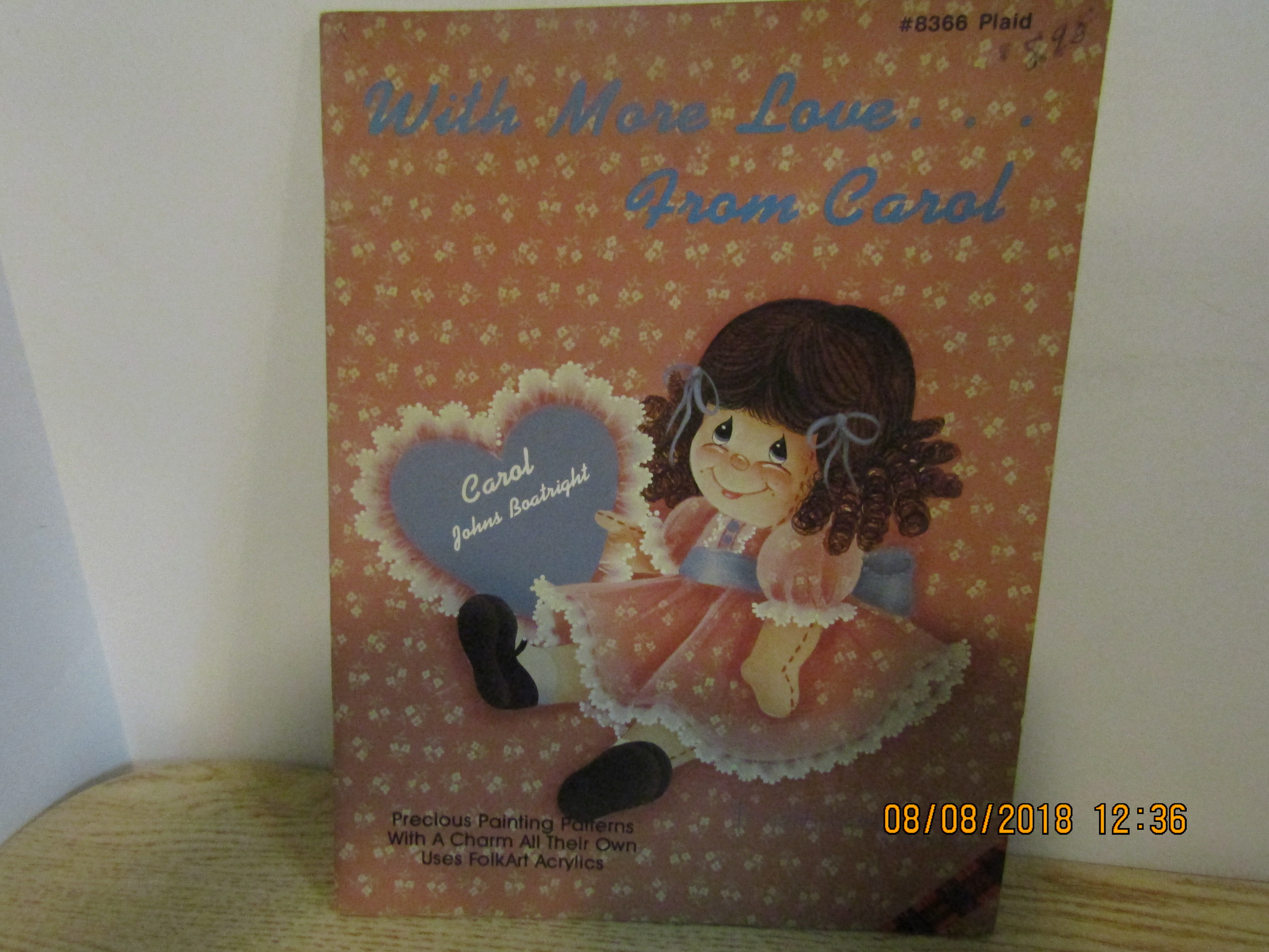 Plaid Painting Book With More Love From Carol  #8366