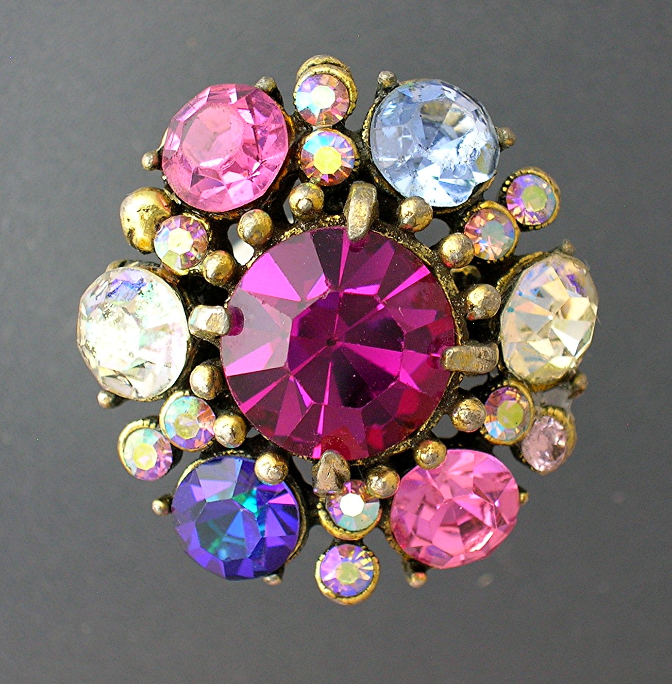 Crystal Hollycraft Ring adjustable