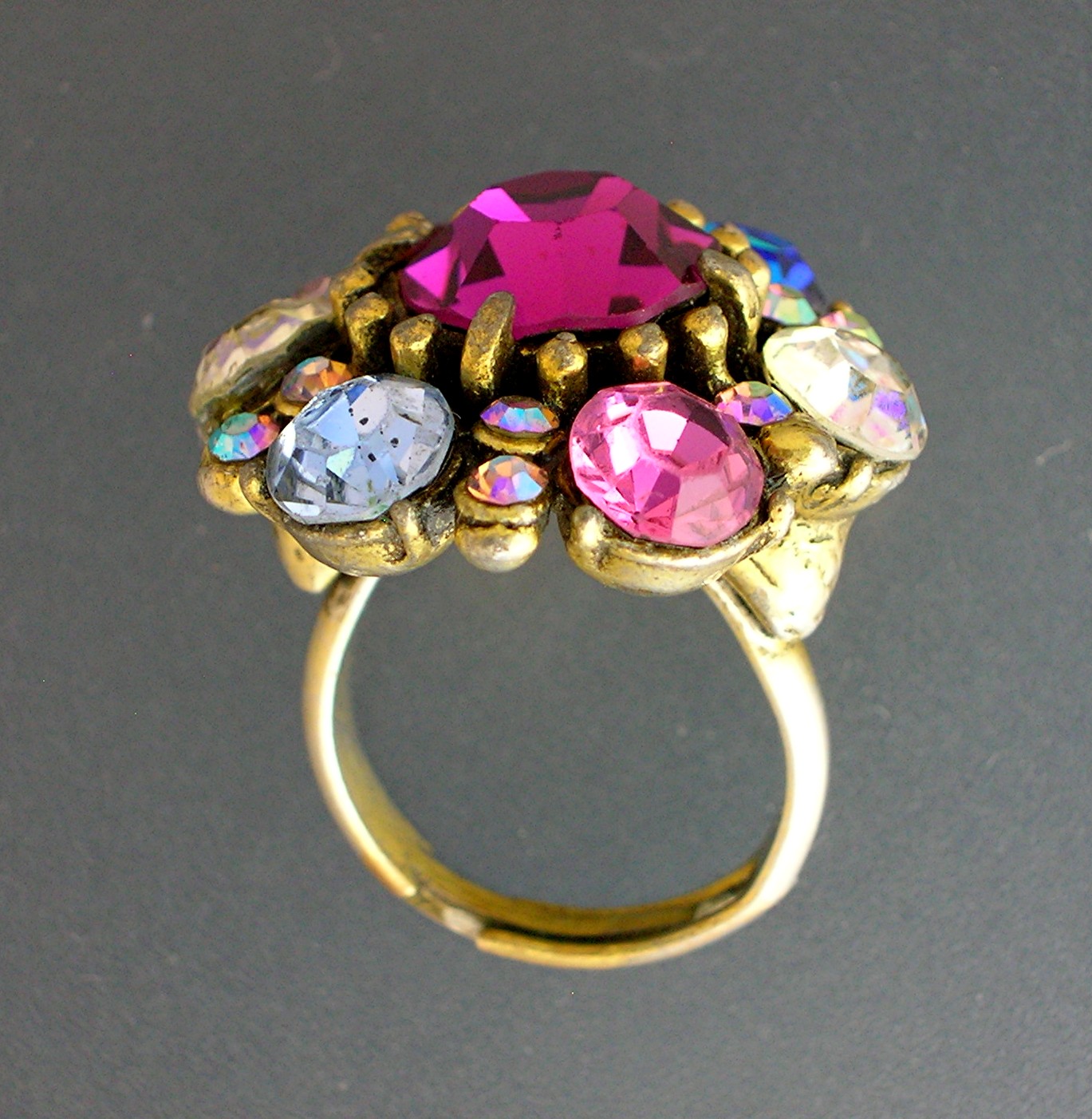 Crystal Hollycraft Ring adjustable