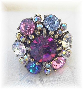 Crystal Hollycraft Ring adjustable