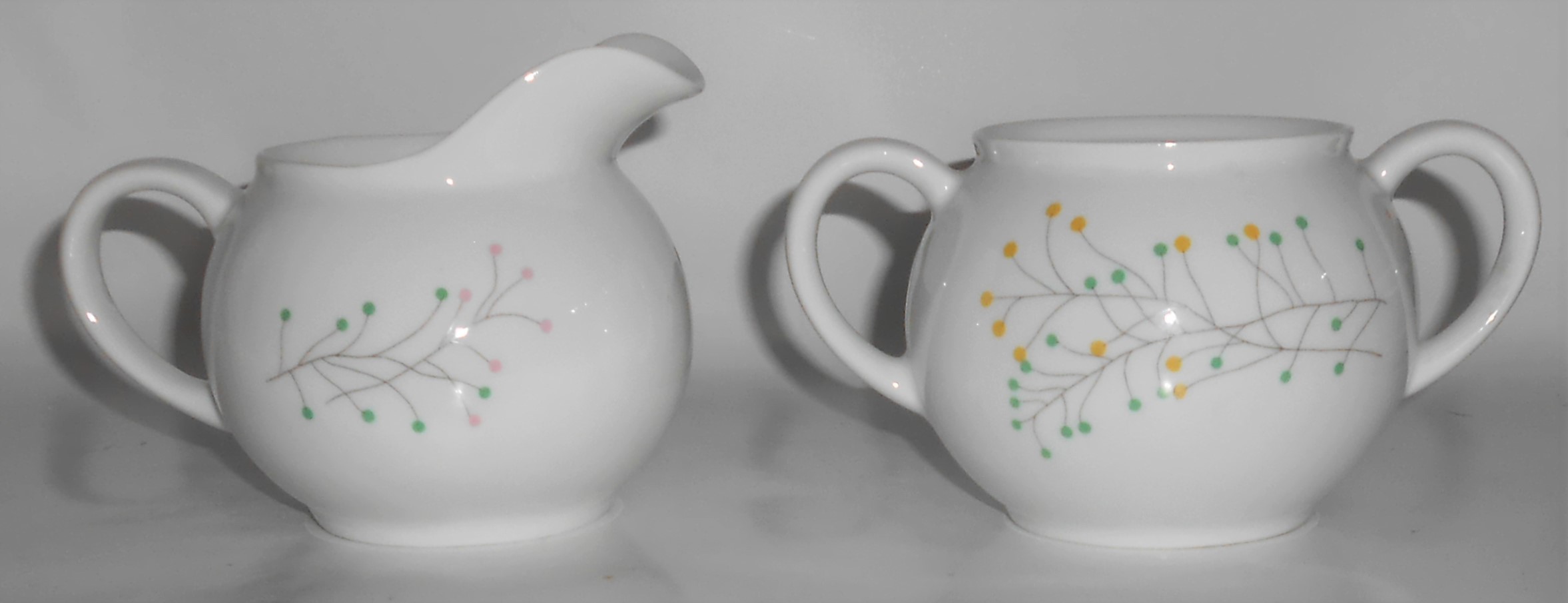 Arzberg Porcelain China Germany Dainty Pink Yellow Blue