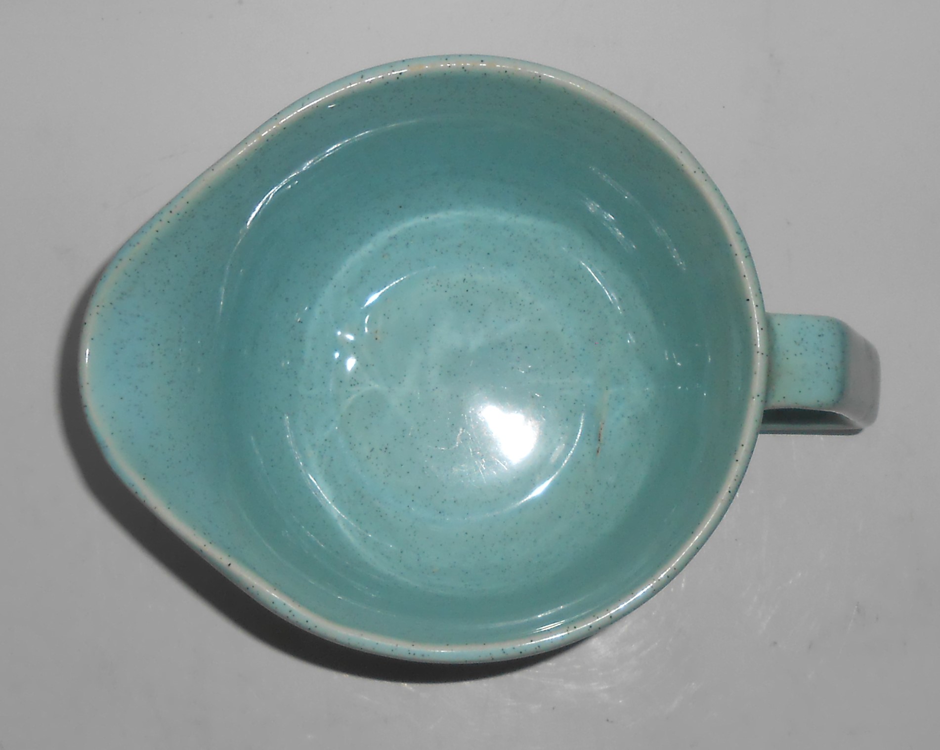 Bauer Pottery Monterey Moderne Blue Speckle 1 Quart Bea