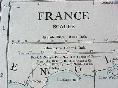 Map France Netherlands 1912