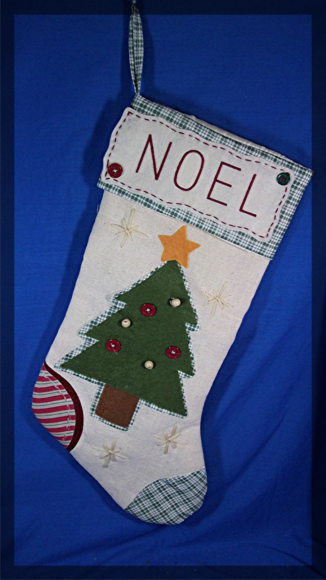 Christmas Stocking, hand made, NOEL