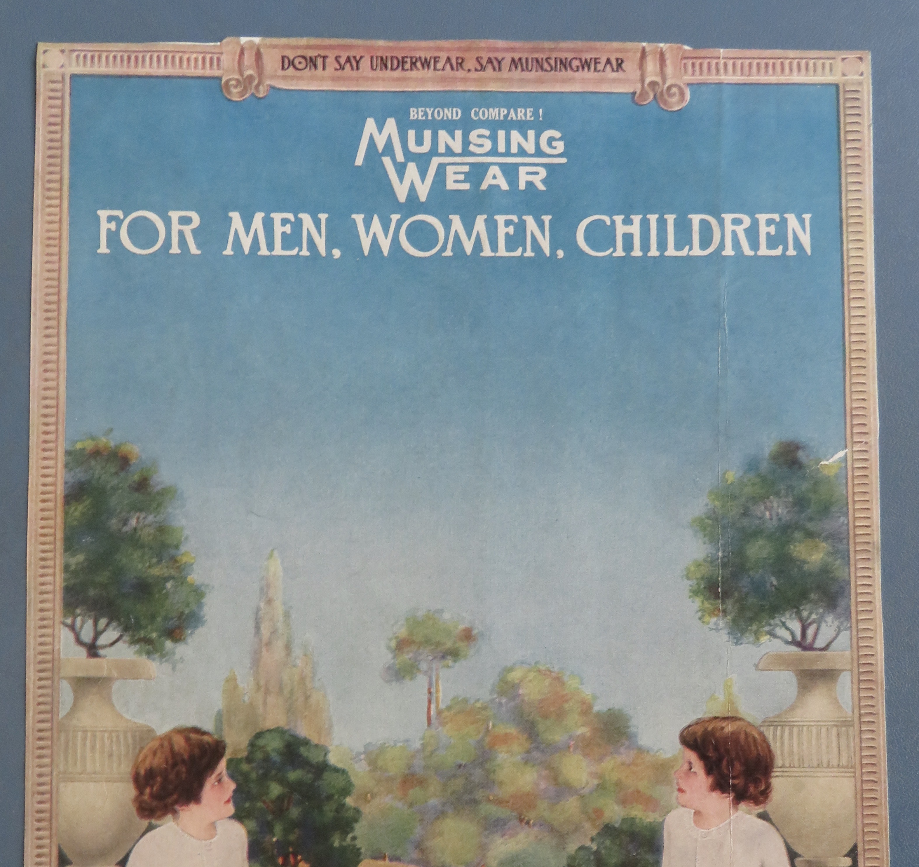 1920's Munsingwear with Children in Union Suits