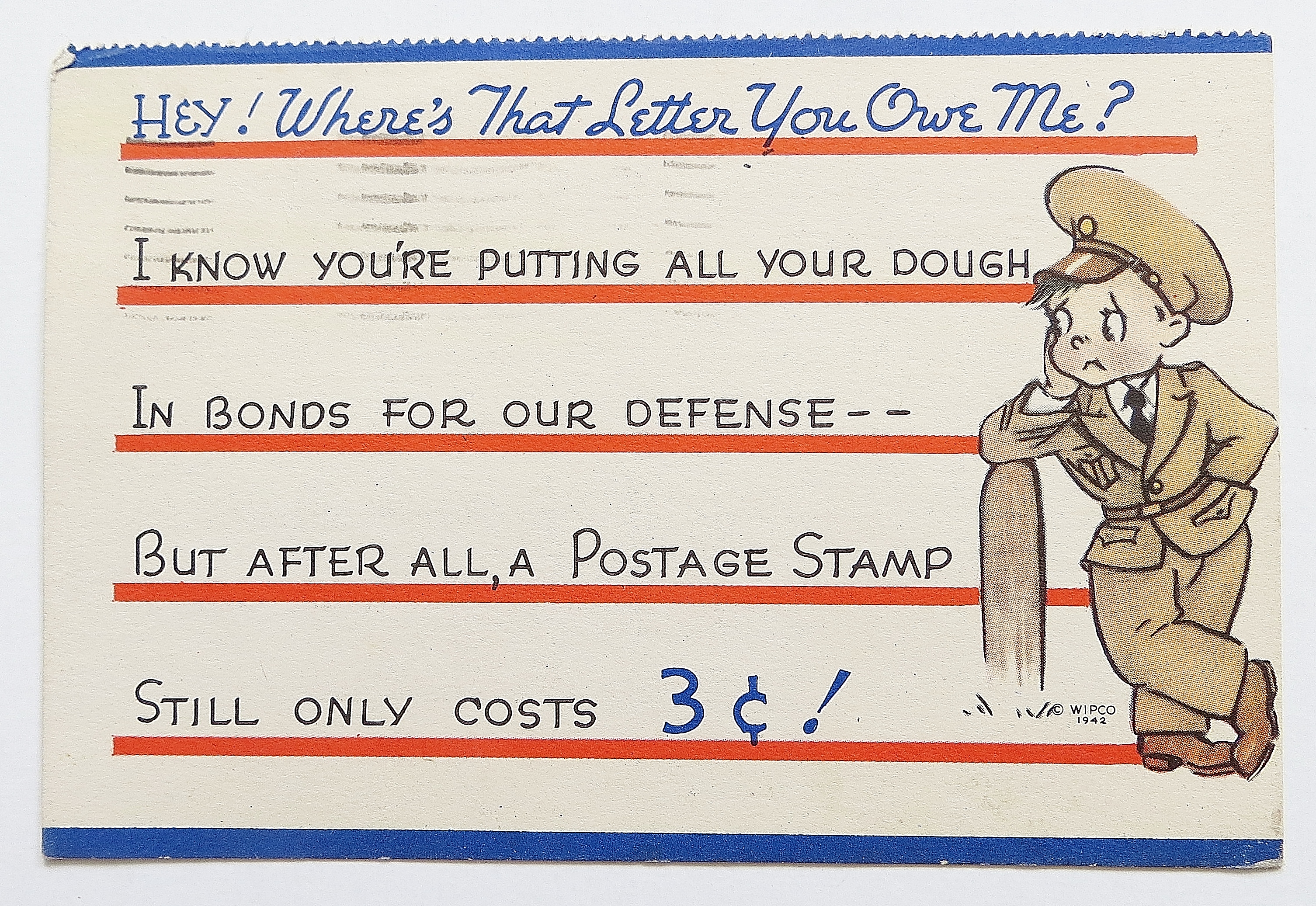 Sad Army Man Waiting For A Letter