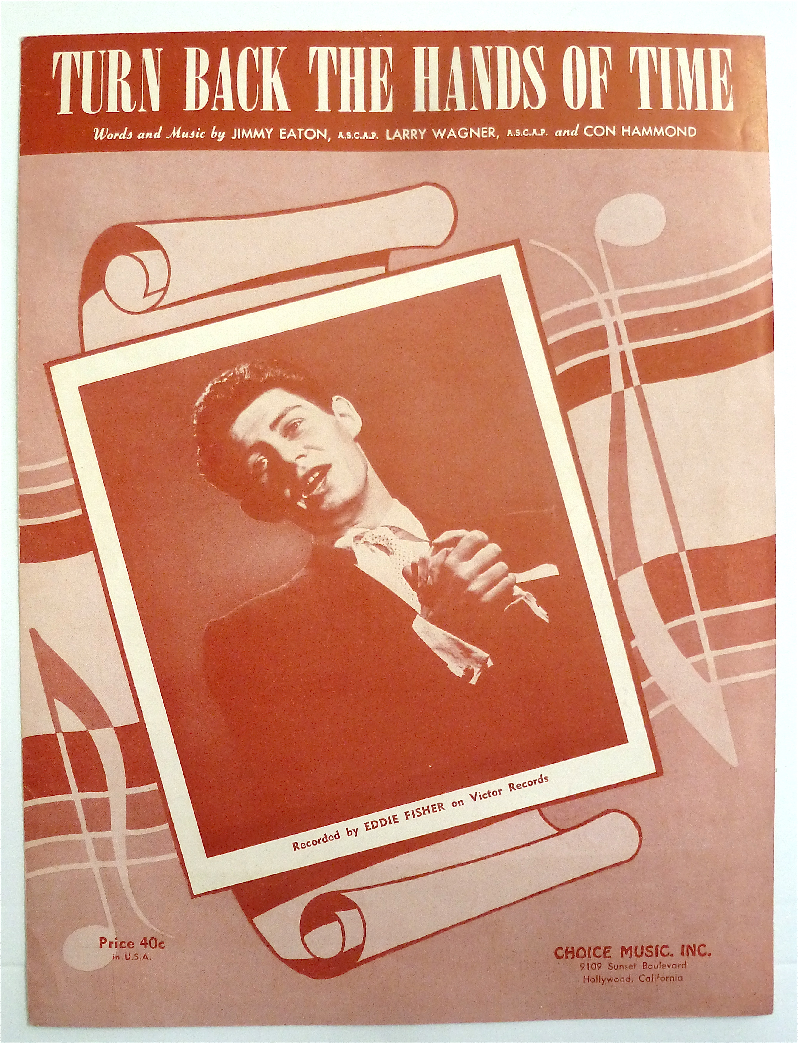 Sheet Music For 1951 Turn Back The Hands Of Time