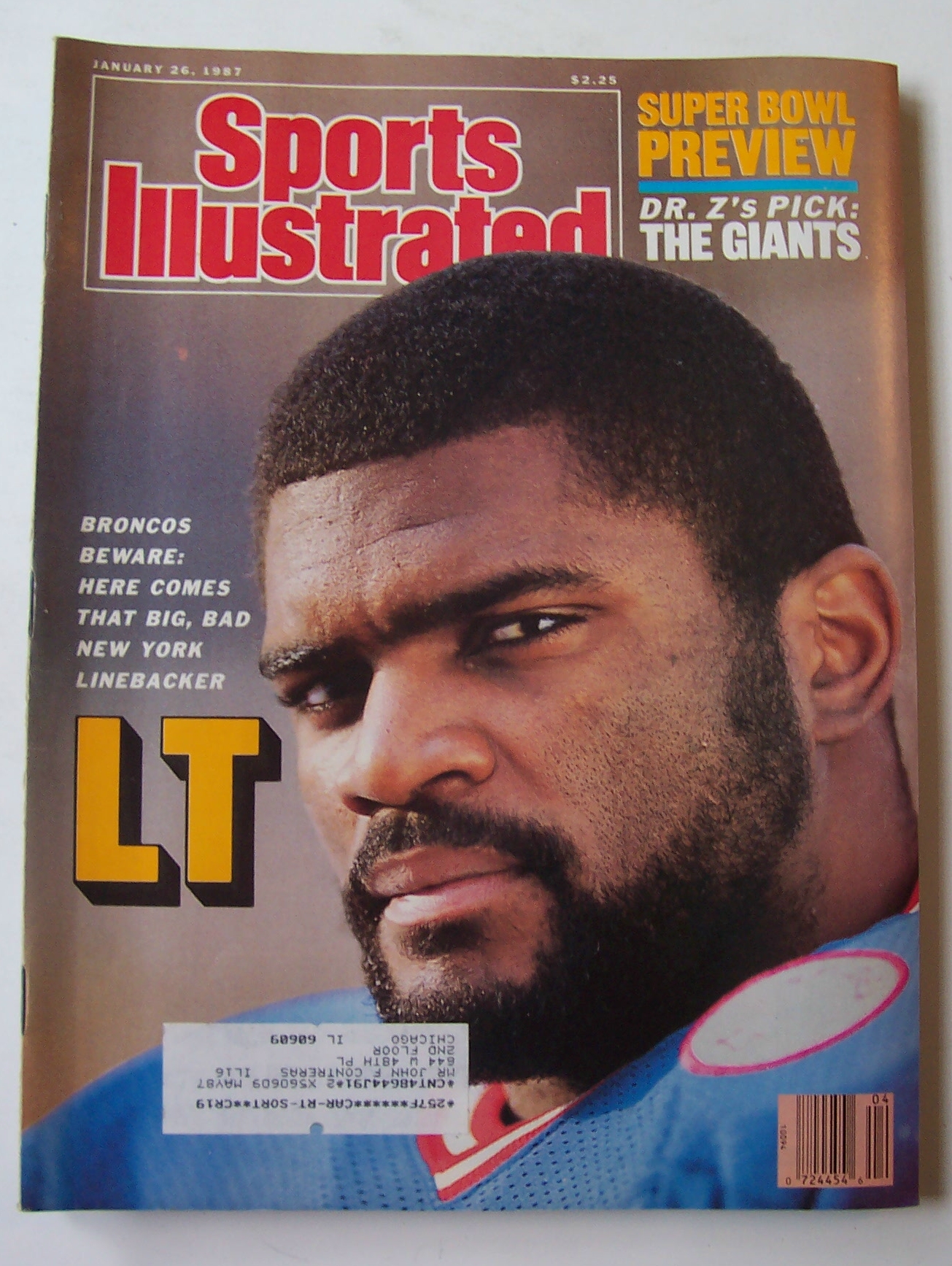 Sports Illustrated Magazine -January 26, 1987- LT