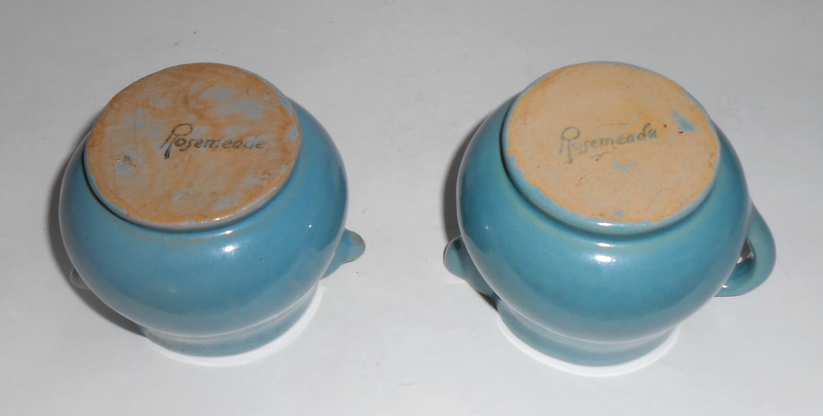 Rosemeade Pottery Green Demi Creamer/Sugar Bowl Set!