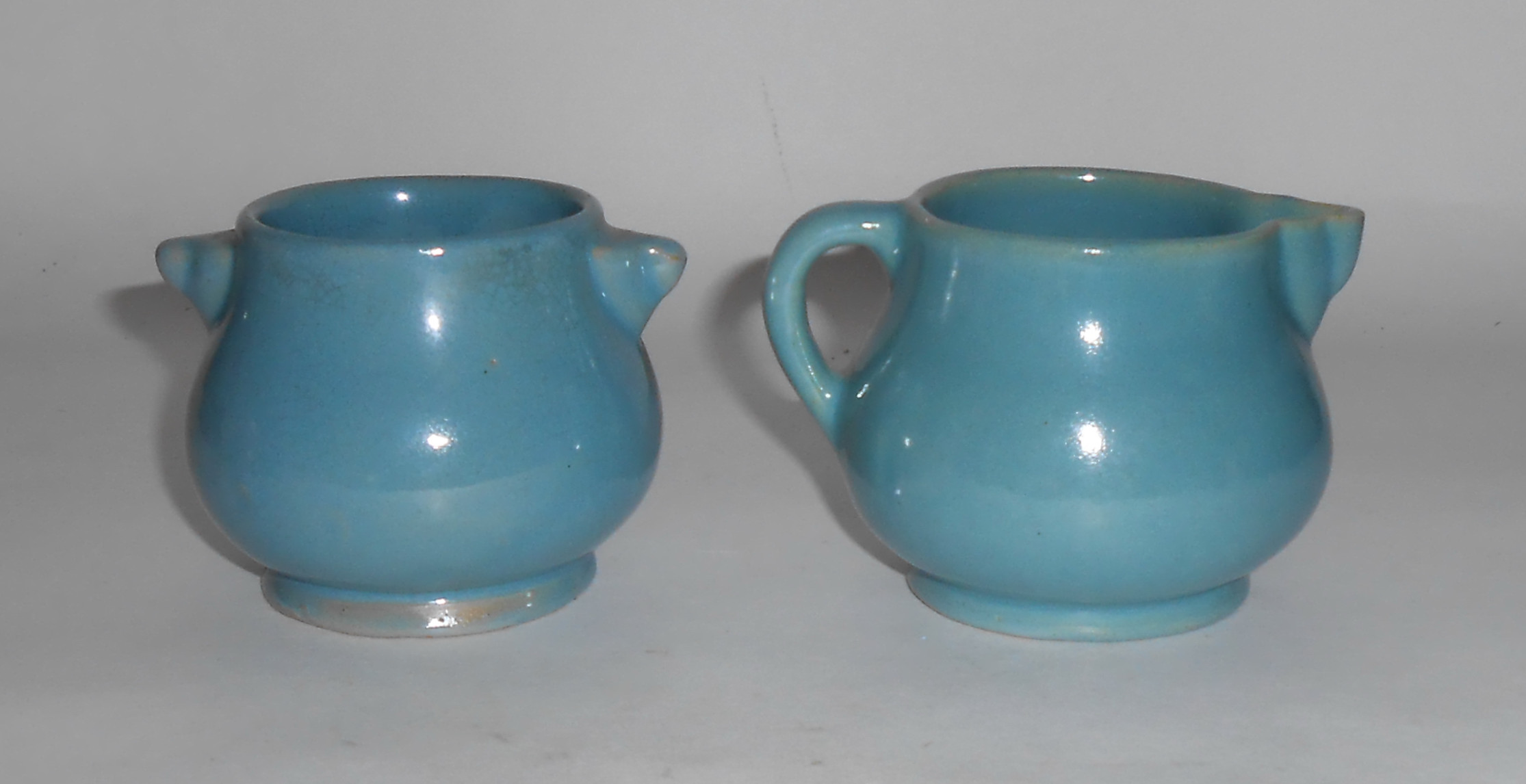 Rosemeade Pottery Green Demi Creamer/Sugar Bowl Set!