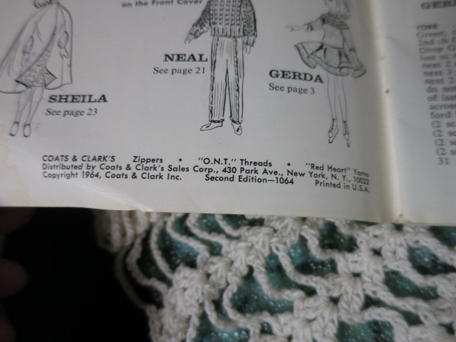 Coats & Clark's Doll Wardrobe to knit Crochet Sew Barbie Ken