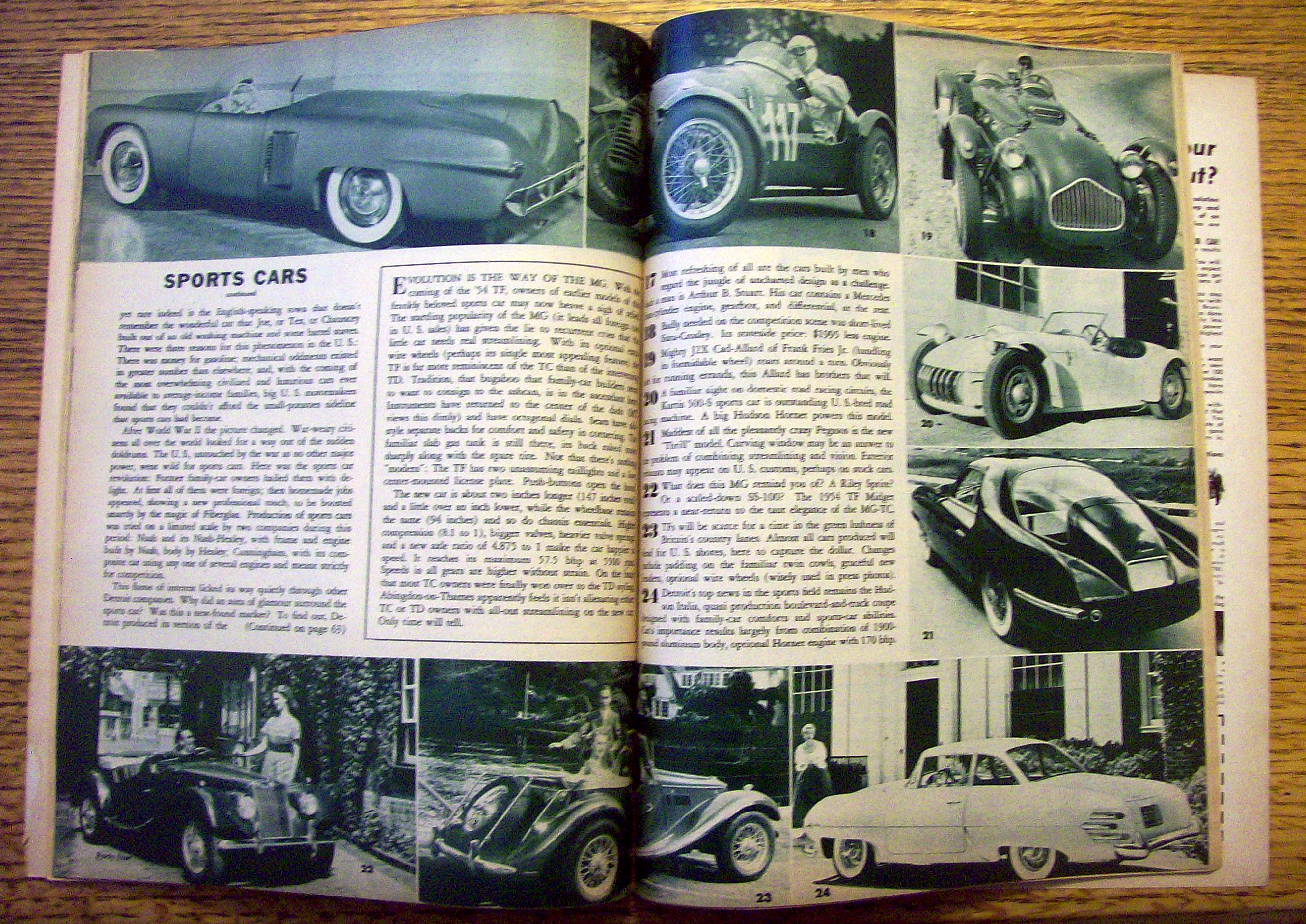 Motor Trend Magazine December 1953 Sports Cars