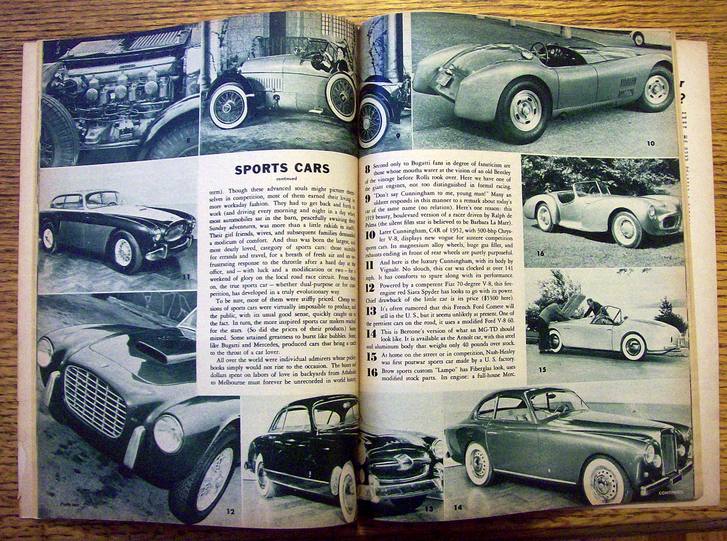 Motor Trend Magazine December 1953 Sports Cars