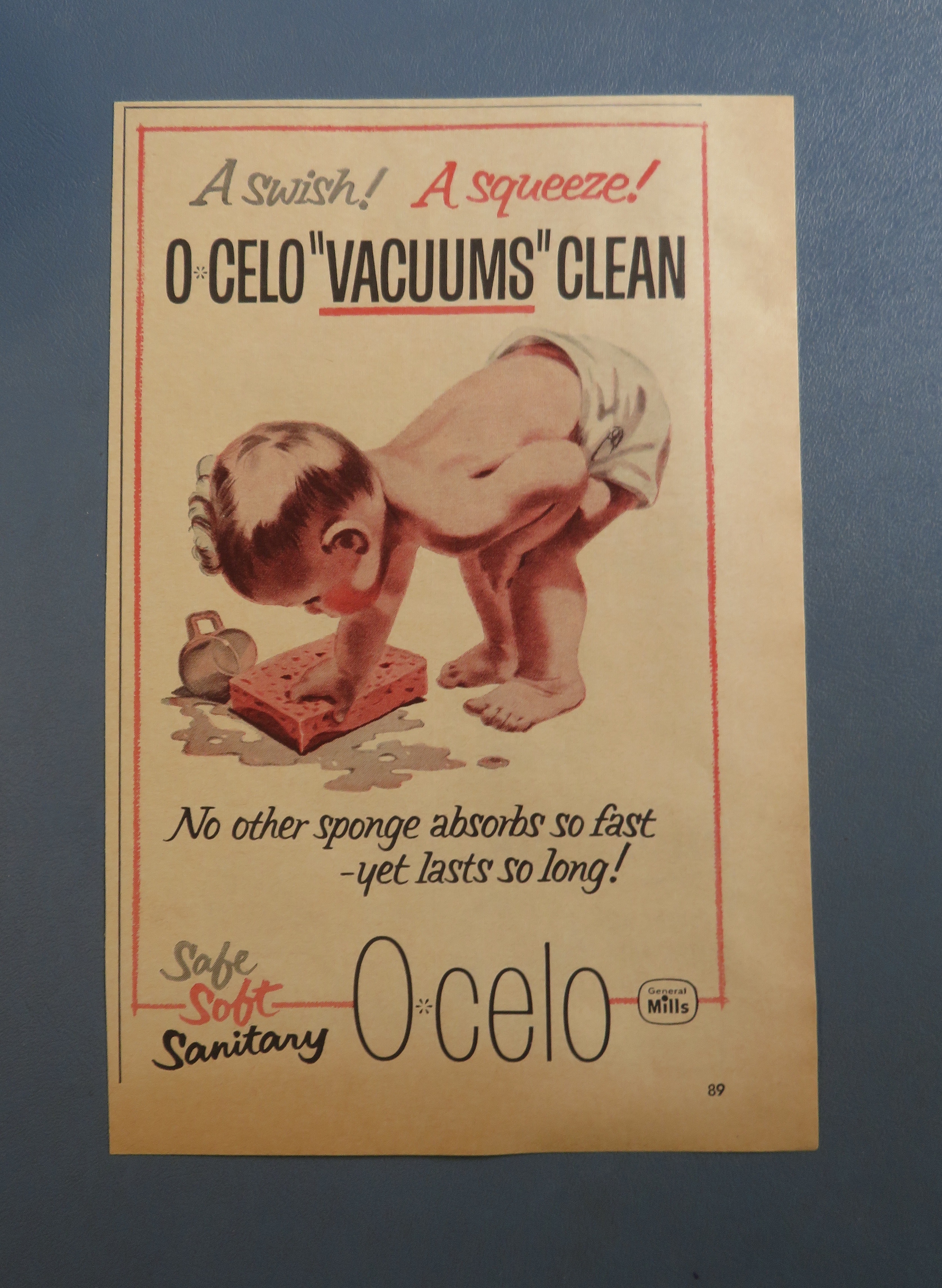 1959 O-Celo Sponge with Baby Bent Over