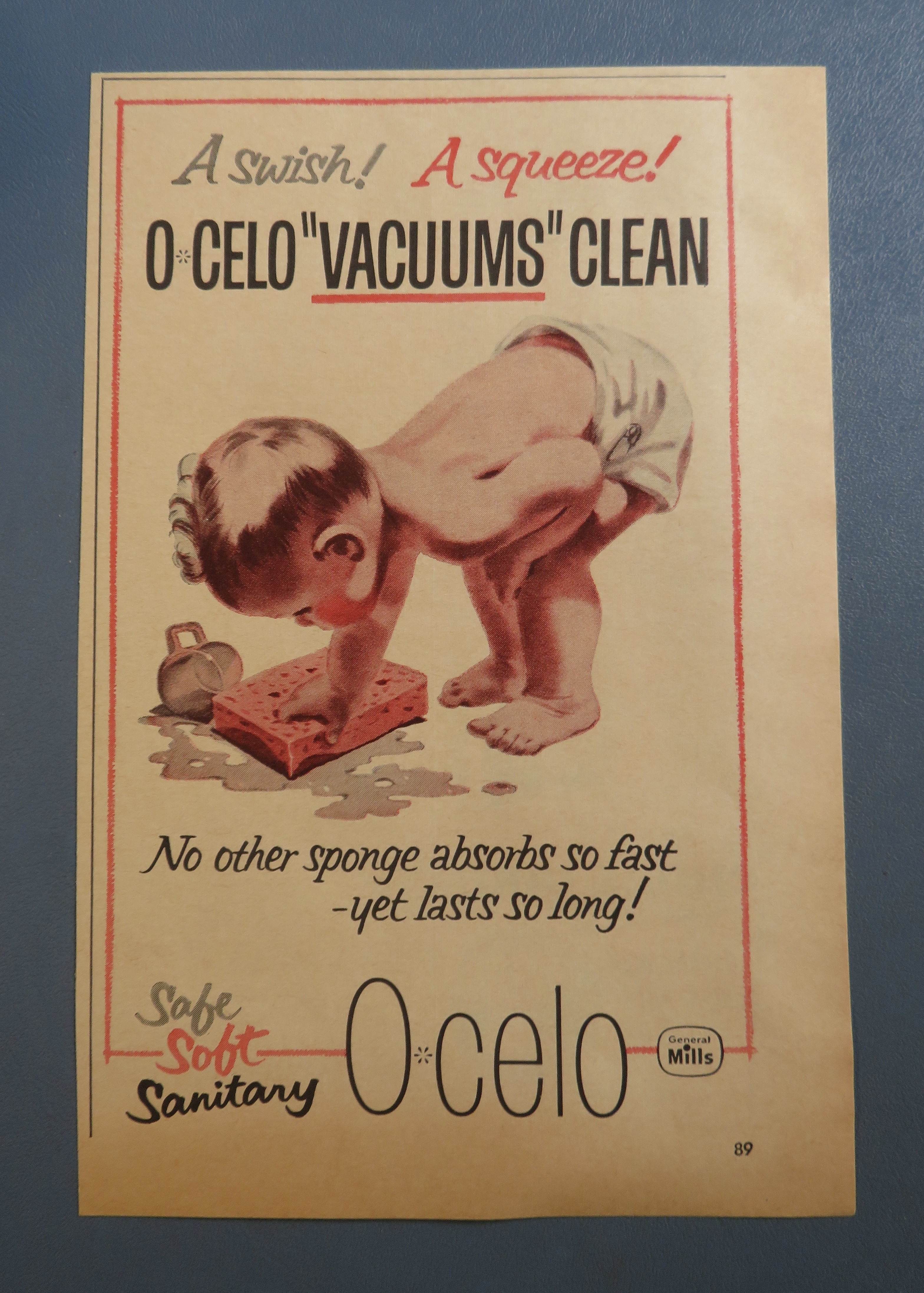 1959 O-Celo Sponge with Baby Bent Over