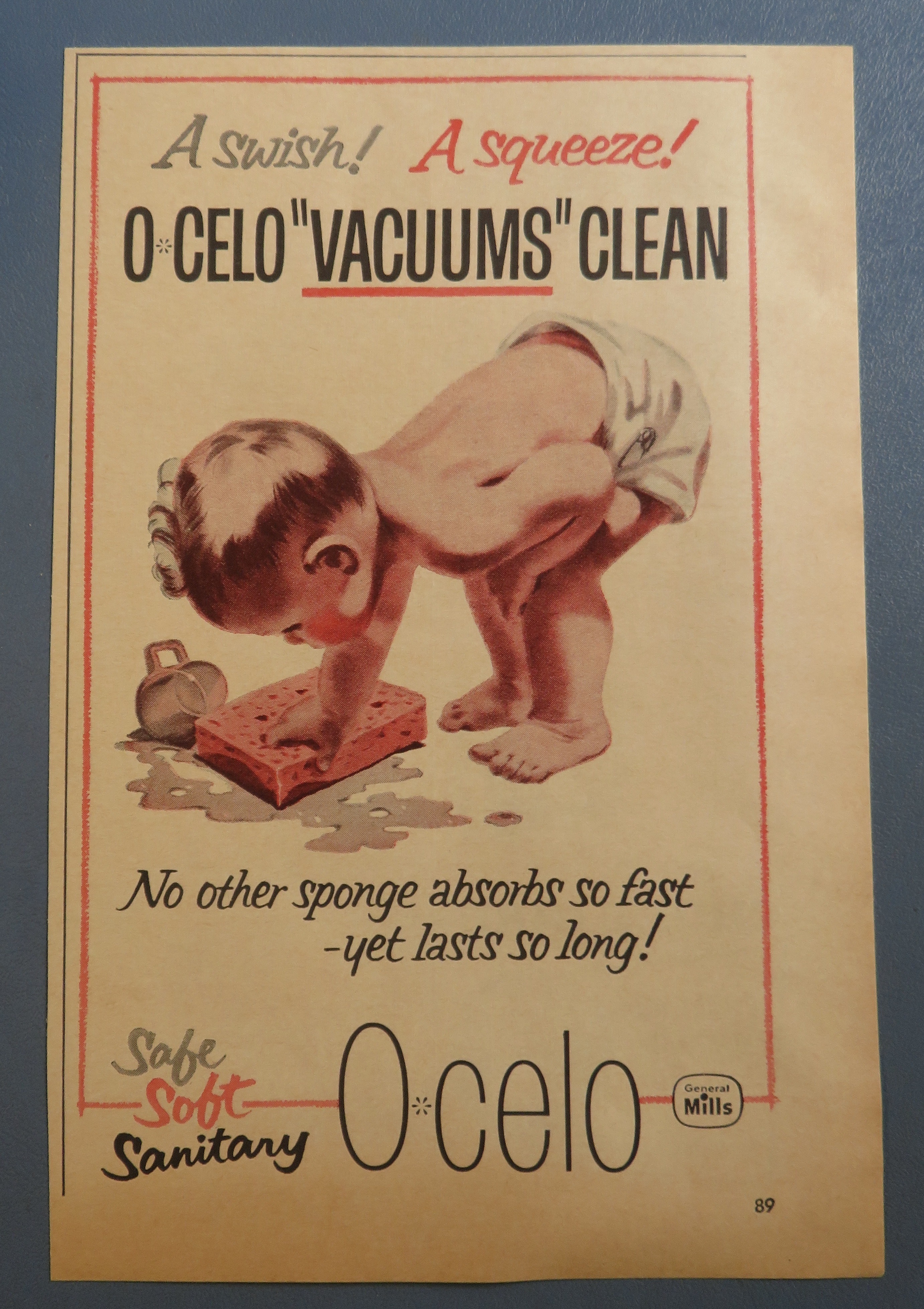 1959 O-Celo Sponge with Baby Bent Over