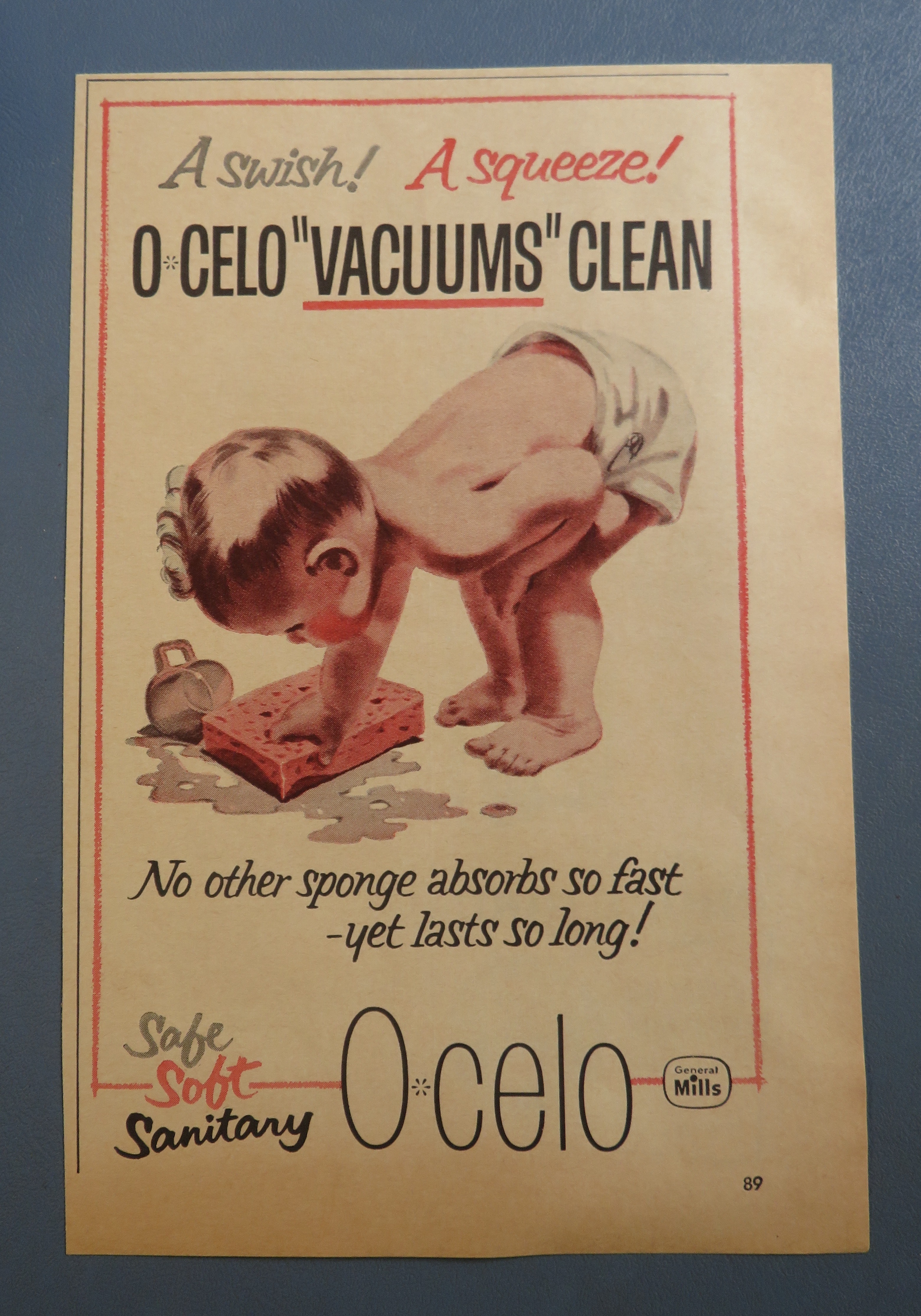 1959 O-Celo Sponge with Baby Bent Over