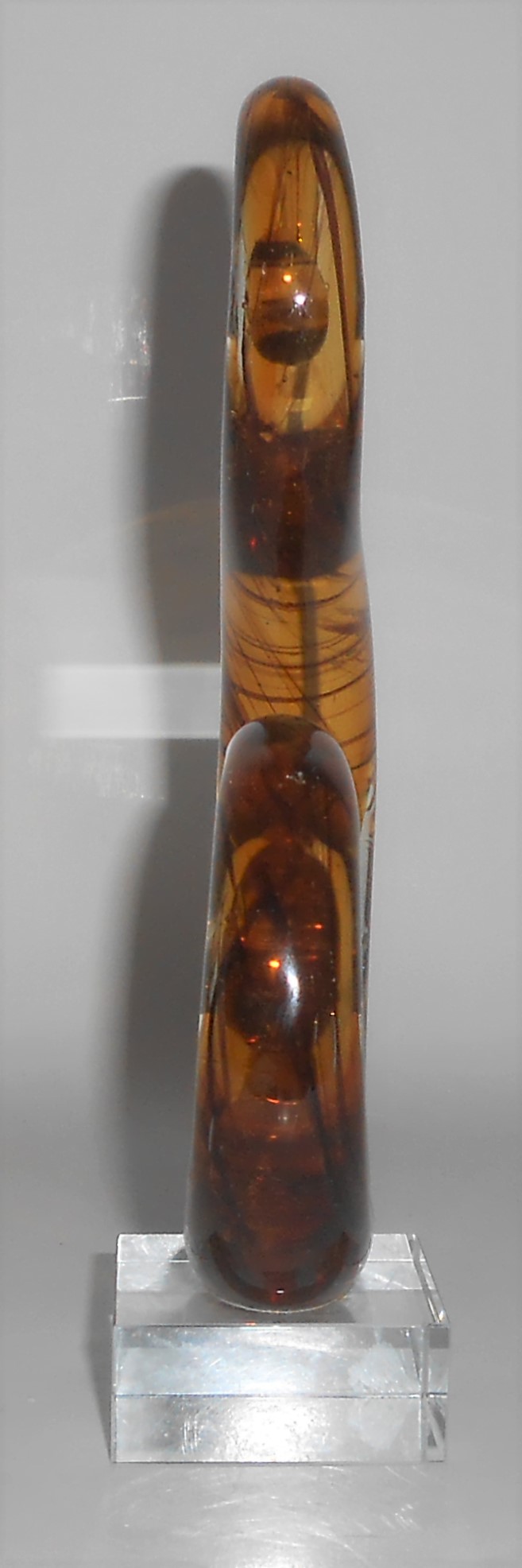 Murano Art Glass Amber Treble Clef