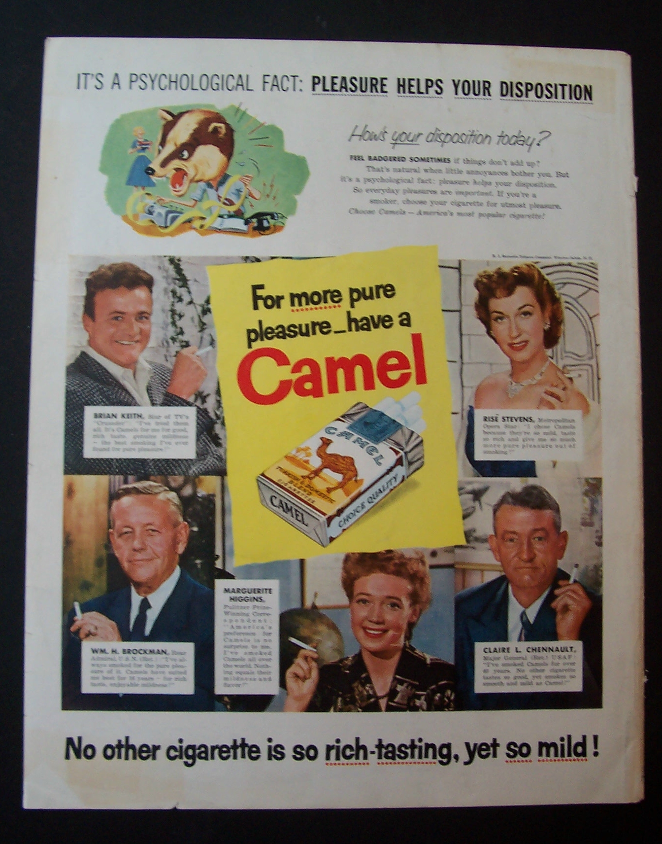 1956  Camel  Cigarettes  with  Brian  Keith