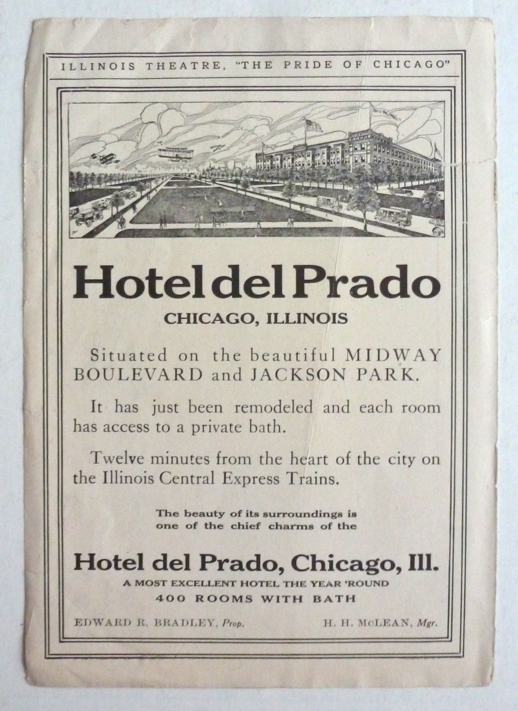 1910's Hotel Del Prado with the Hotel Del Prado