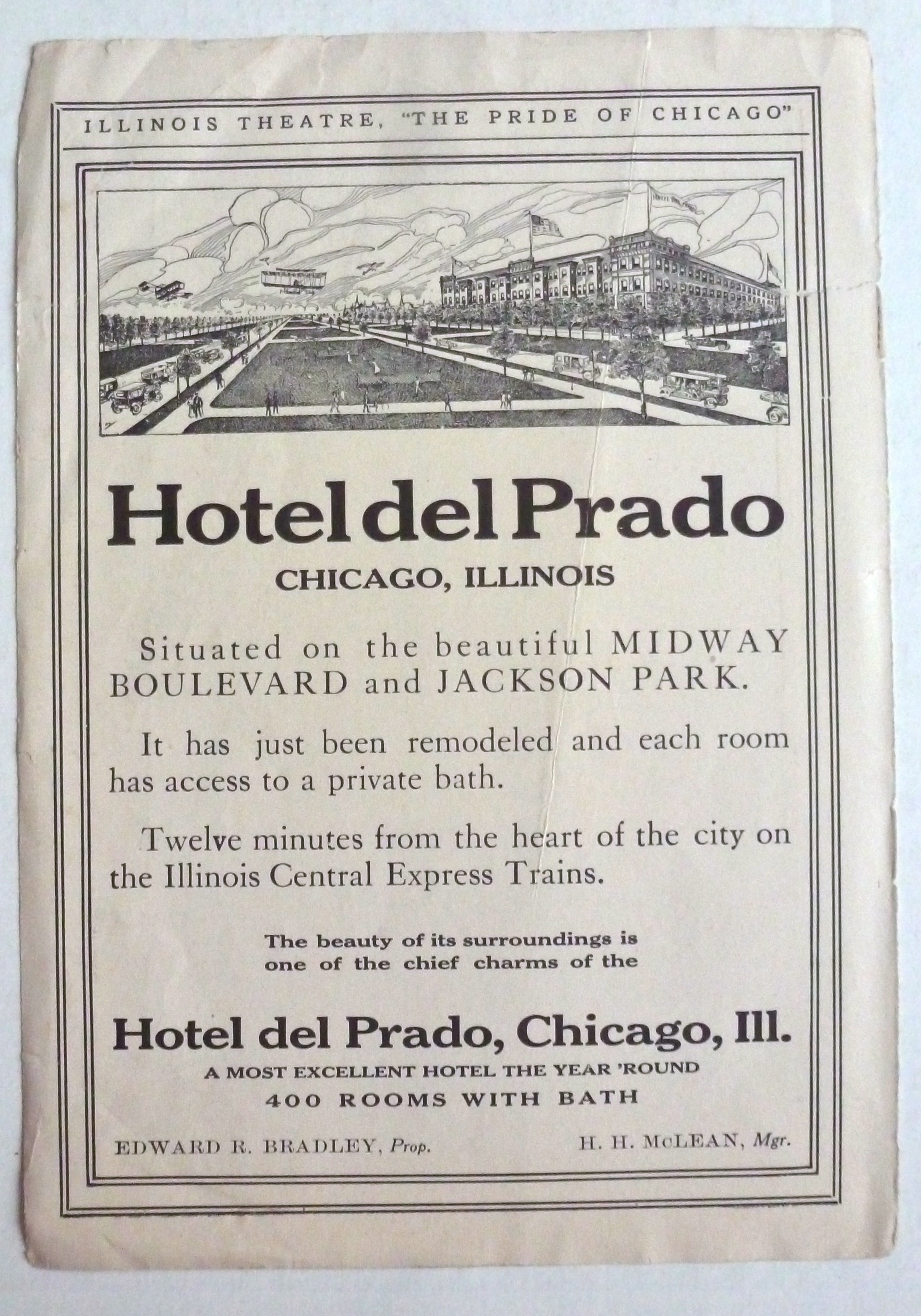 1910's Hotel Del Prado with the Hotel Del Prado