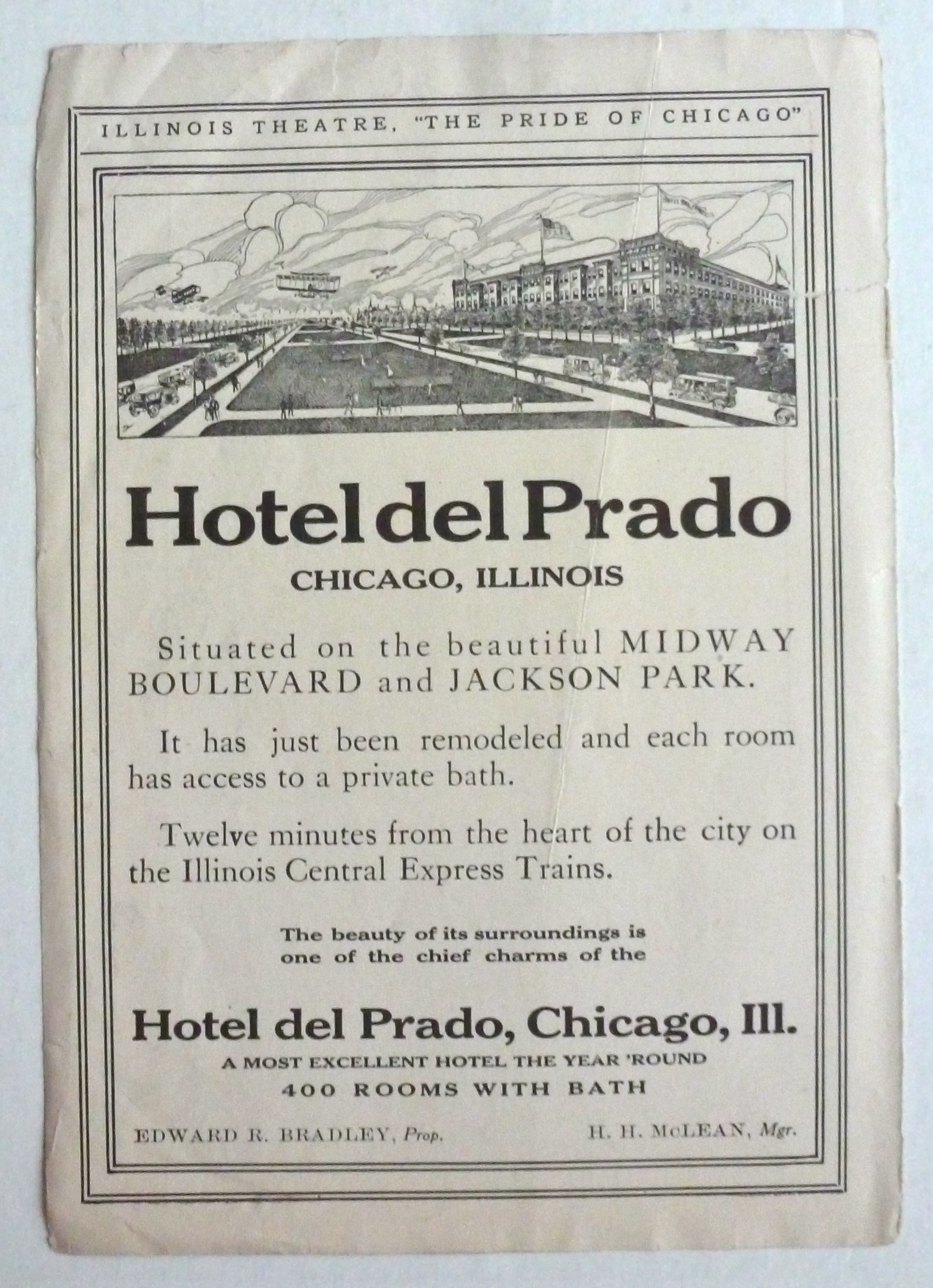 1910's Hotel Del Prado with the Hotel Del Prado