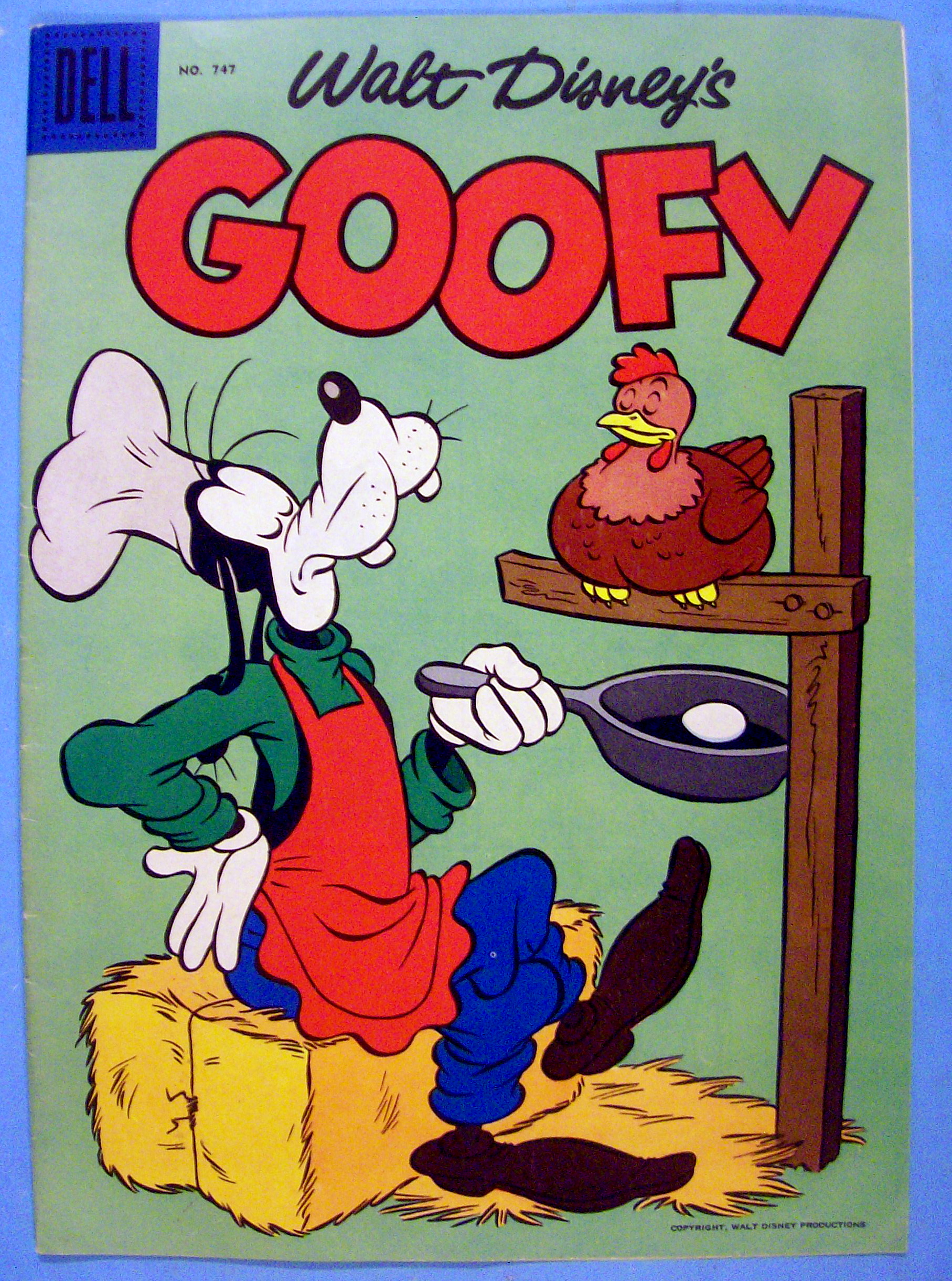 Walt Disney's Goofy Comic Cover #747 1956 Goofy