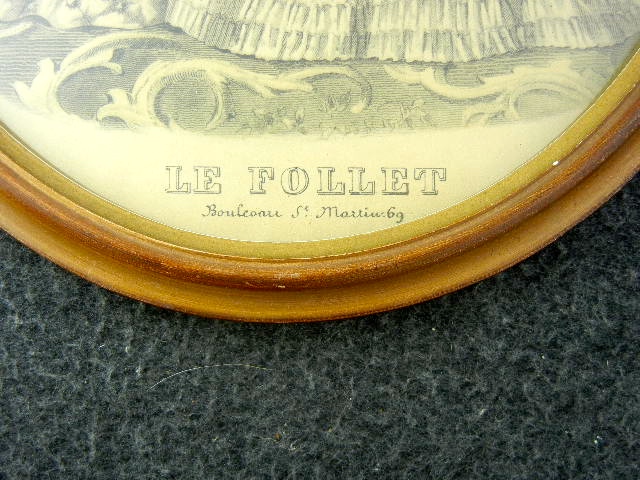 Framed Le Follet Fashion Plate French