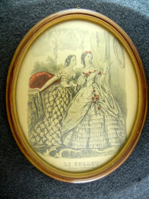 Framed Le Follet Fashion Plate French