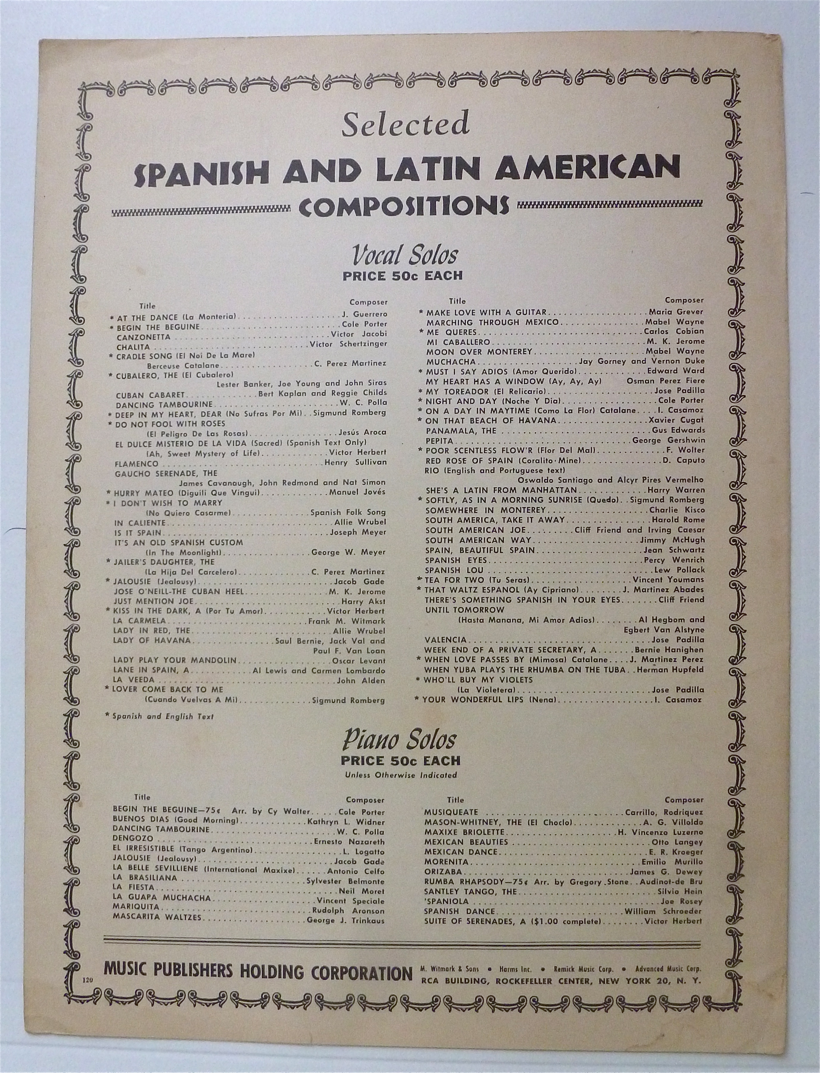 Sheet Music For 1947 Softly, As In A Morning Sunrise
