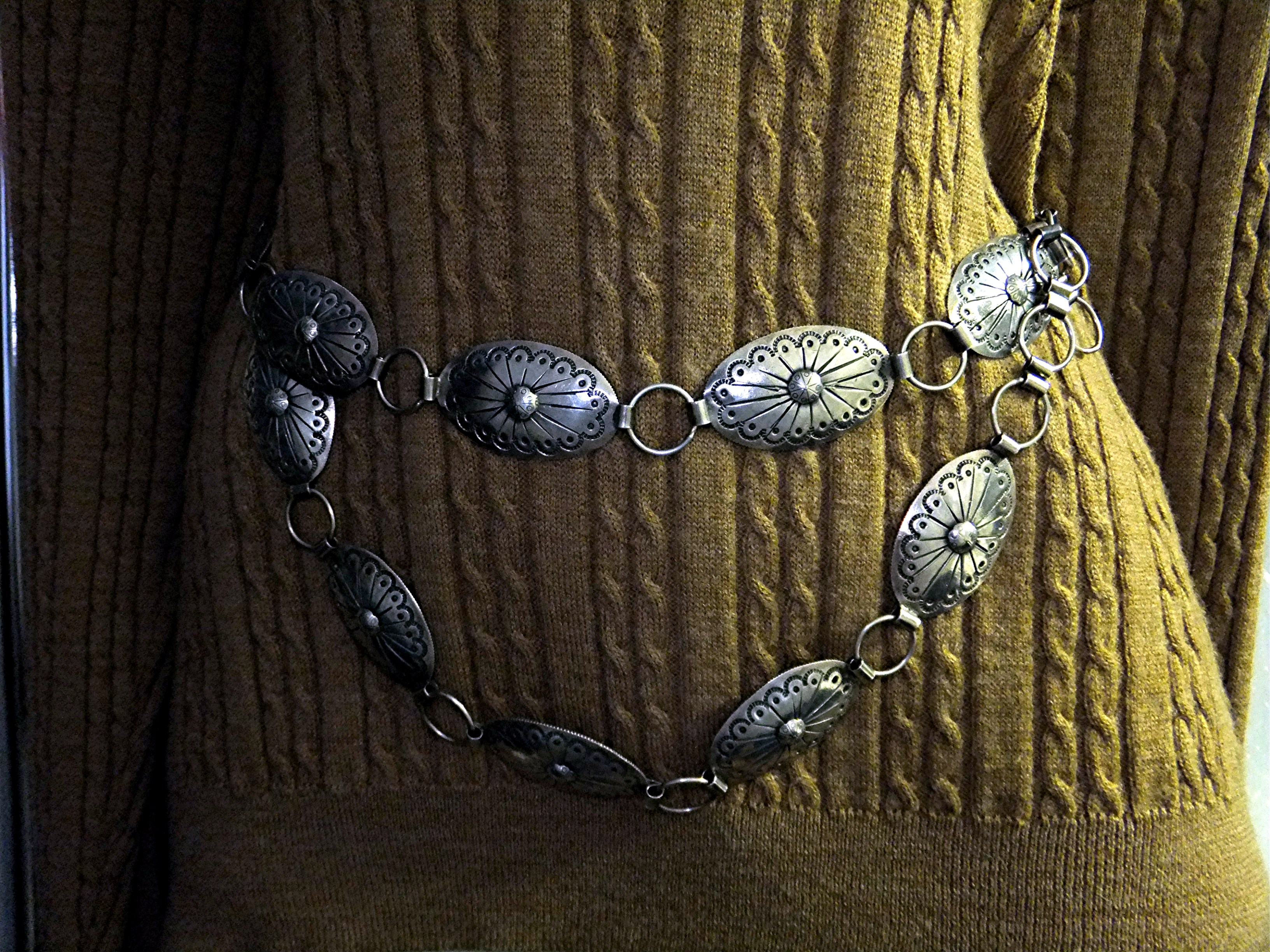 Belt Sterling Silver Concho Kenny Ray McNeilly  Jr