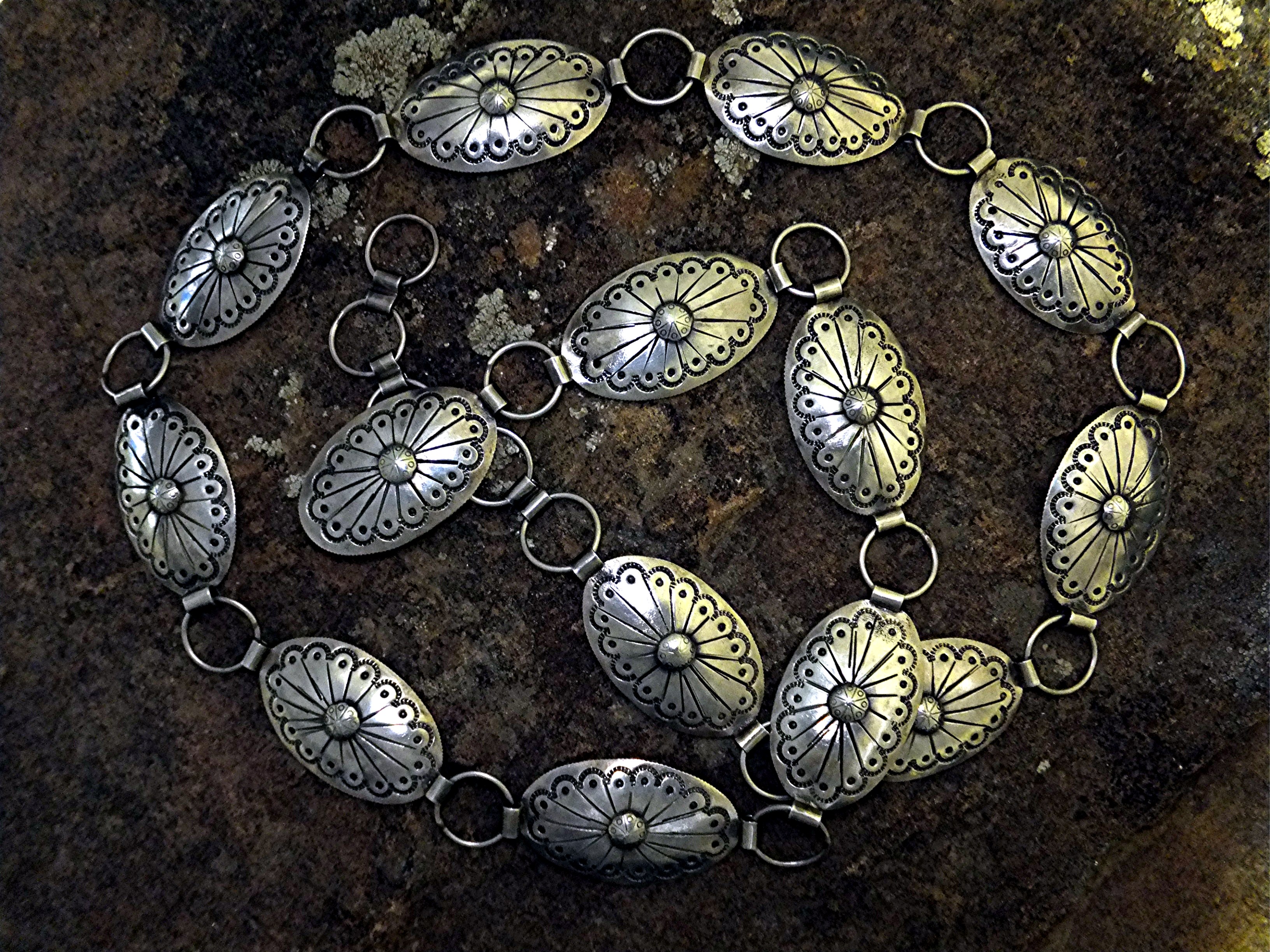 Belt Sterling Silver Concho Kenny Ray McNeilly  Jr