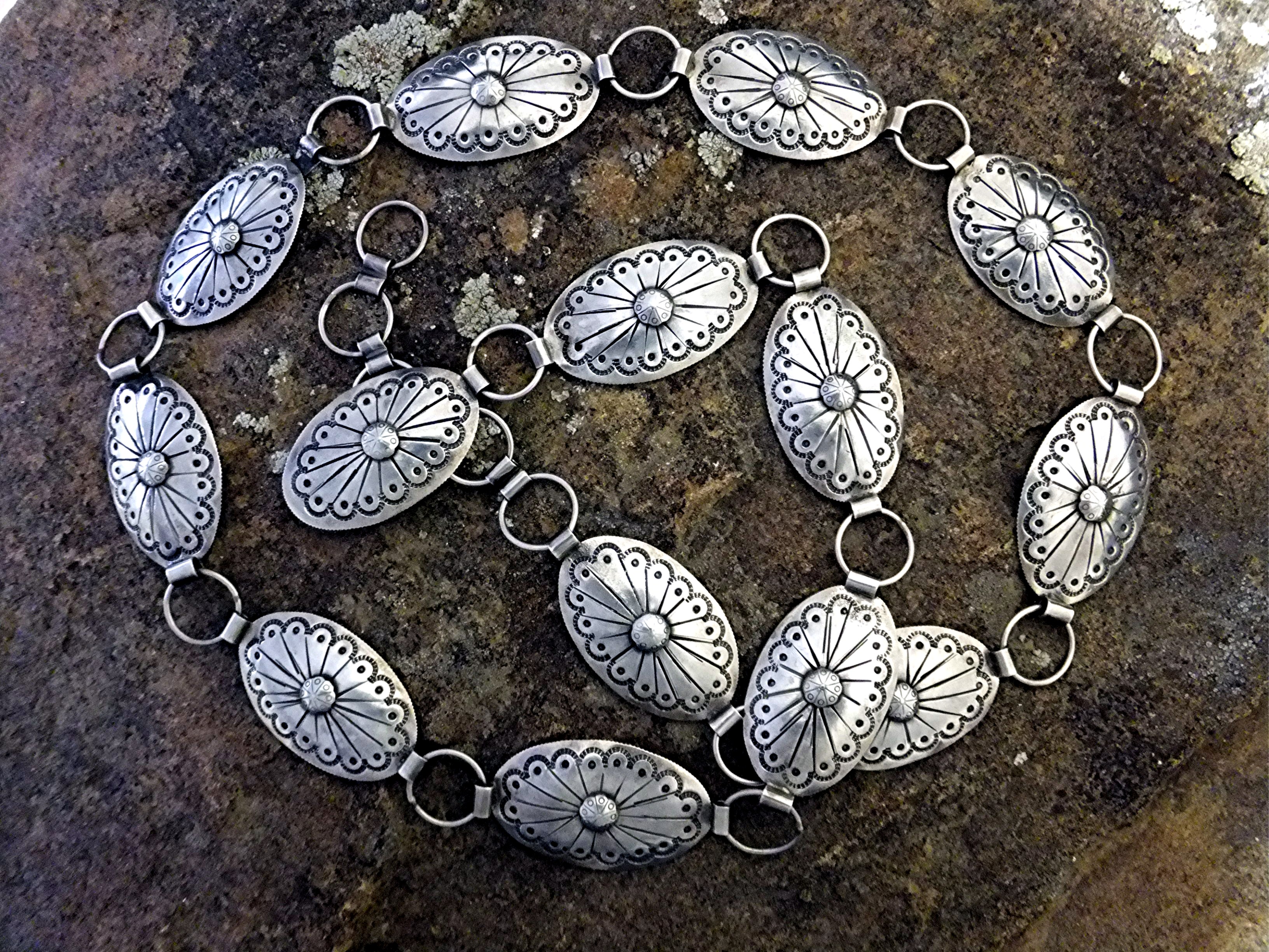 Belt Sterling Silver Concho Kenny Ray McNeilly  Jr