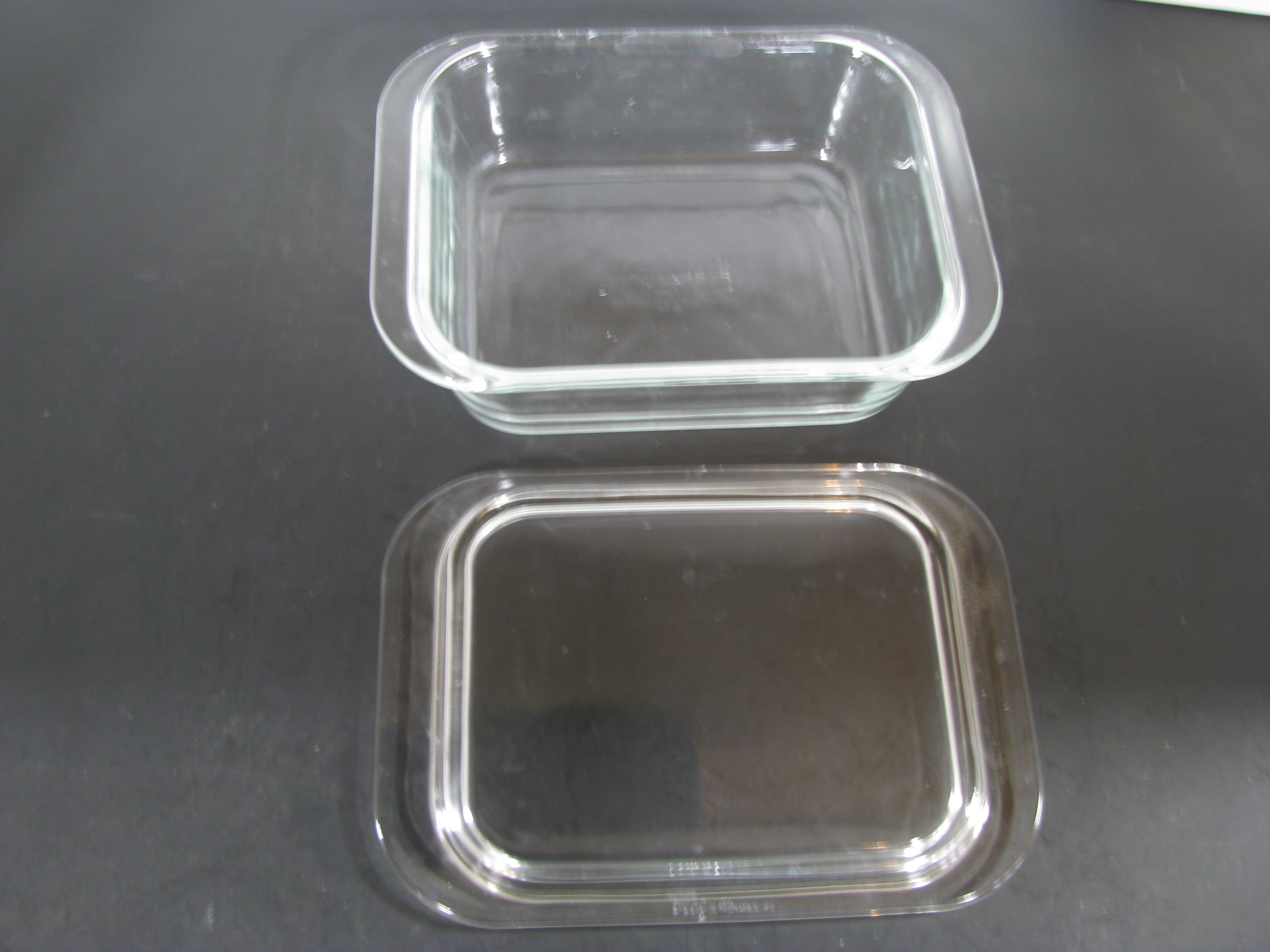 Vintage Pyrex Clear Glass Refrigerator Dish