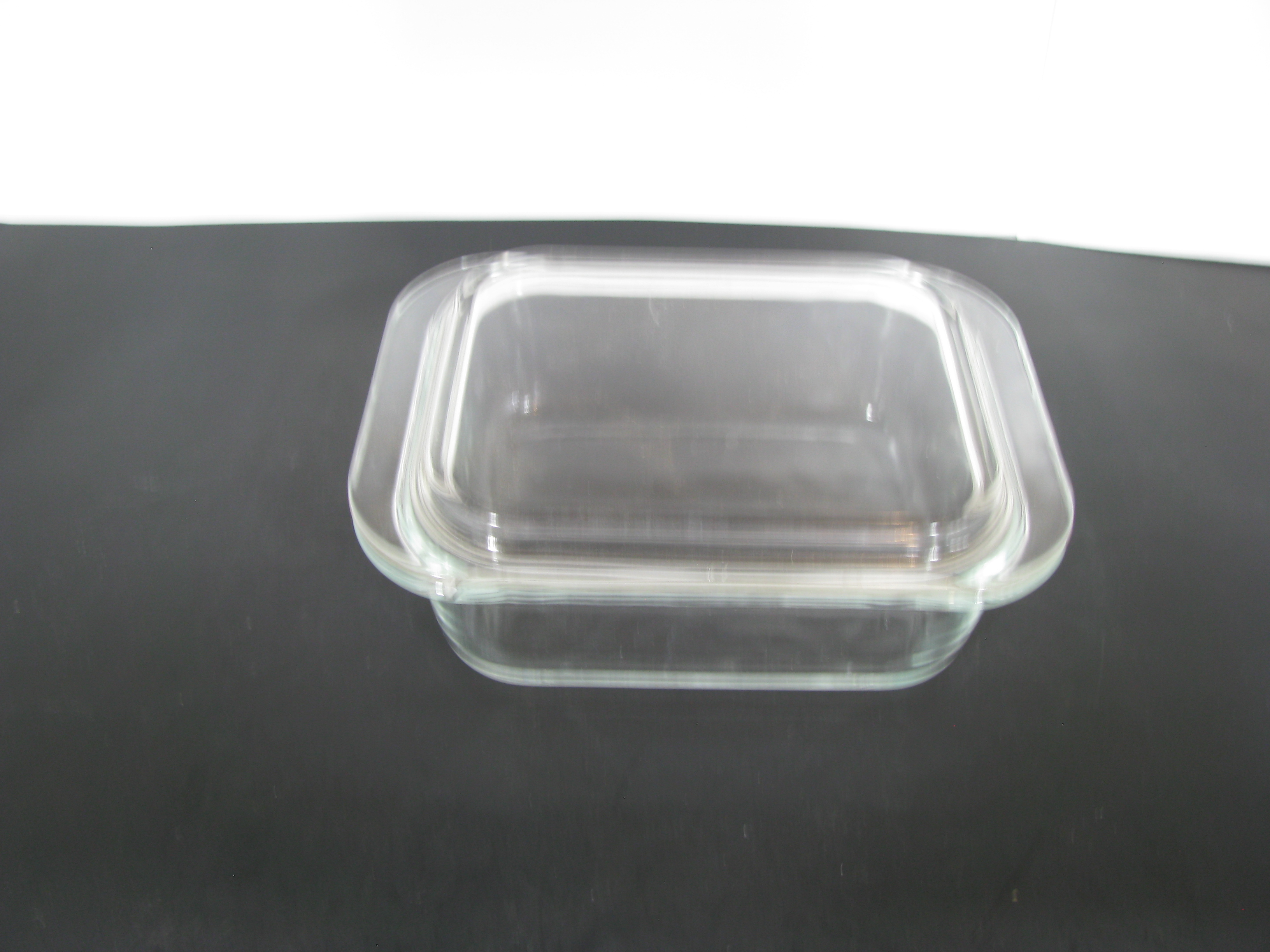 Vintage Pyrex Clear Glass Refrigerator Dish