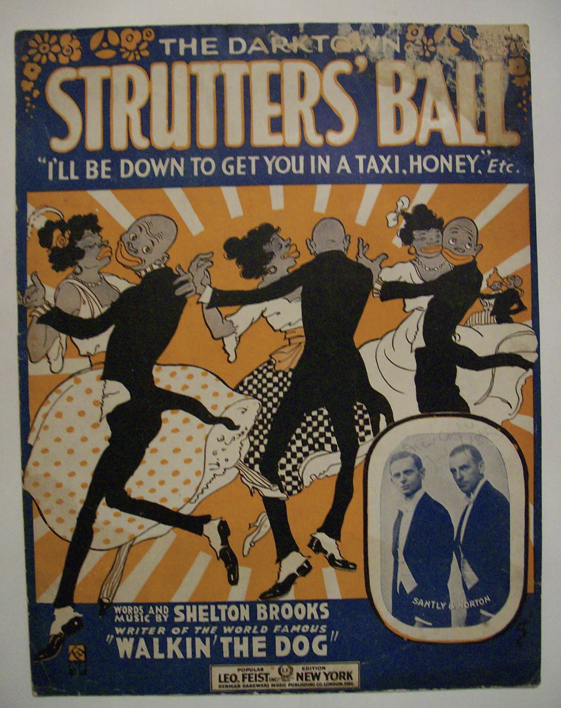Sheet Music/1917 The Darktown Strutter's Ball By Brooks