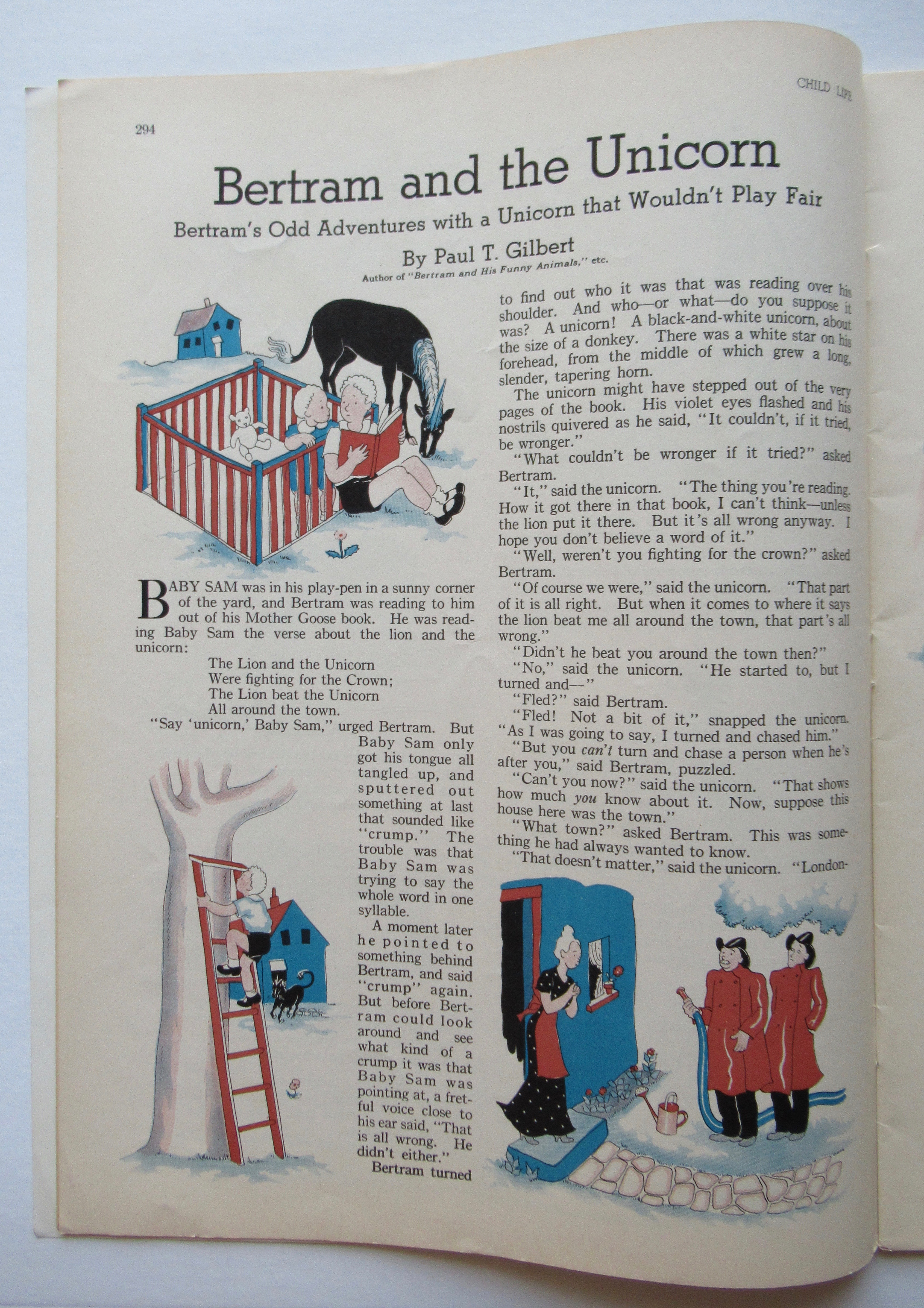 Child Life Magazine July 1936 Marie Lawson Cover