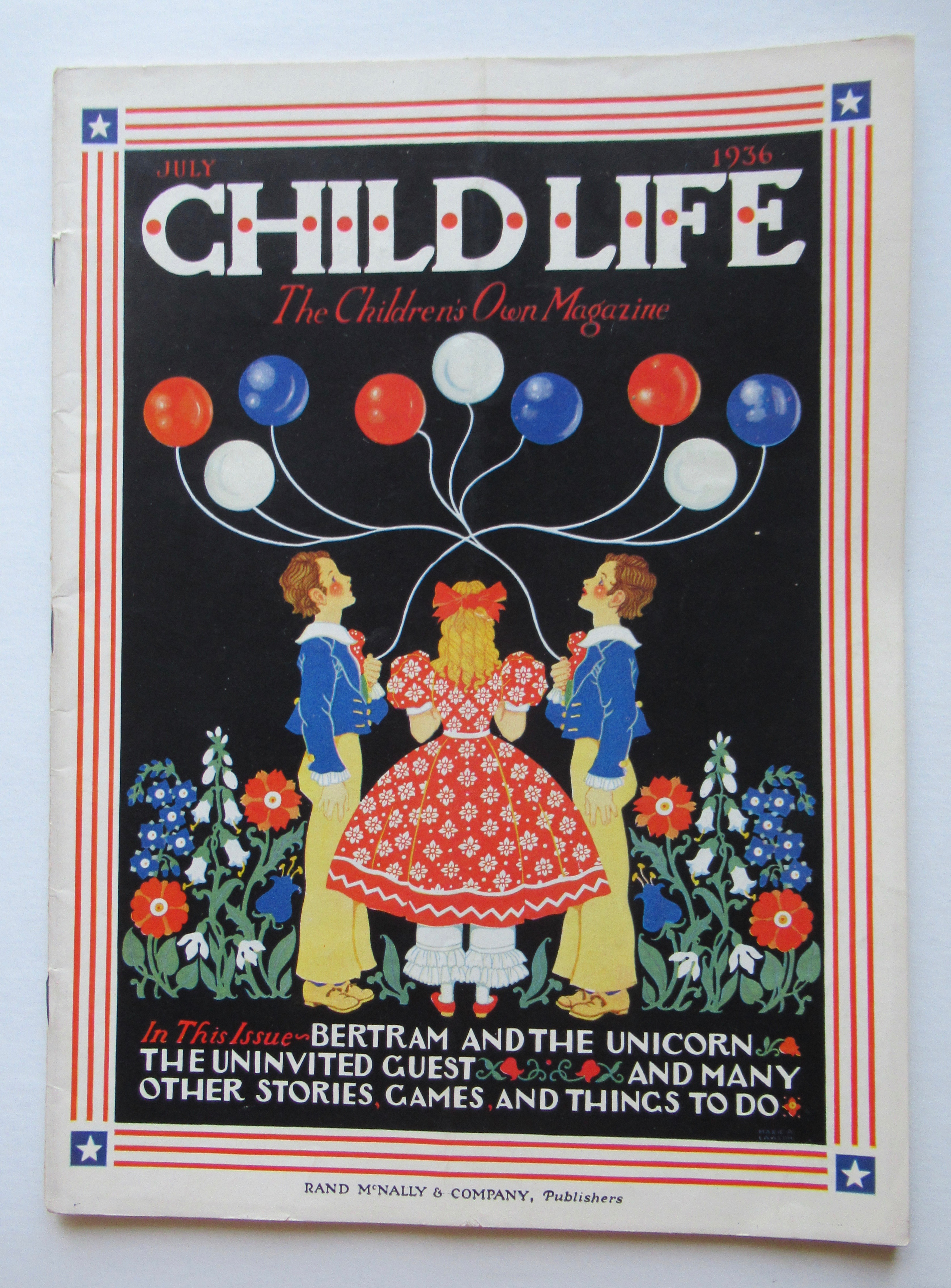 Child Life Magazine July 1936 Marie Lawson Cover