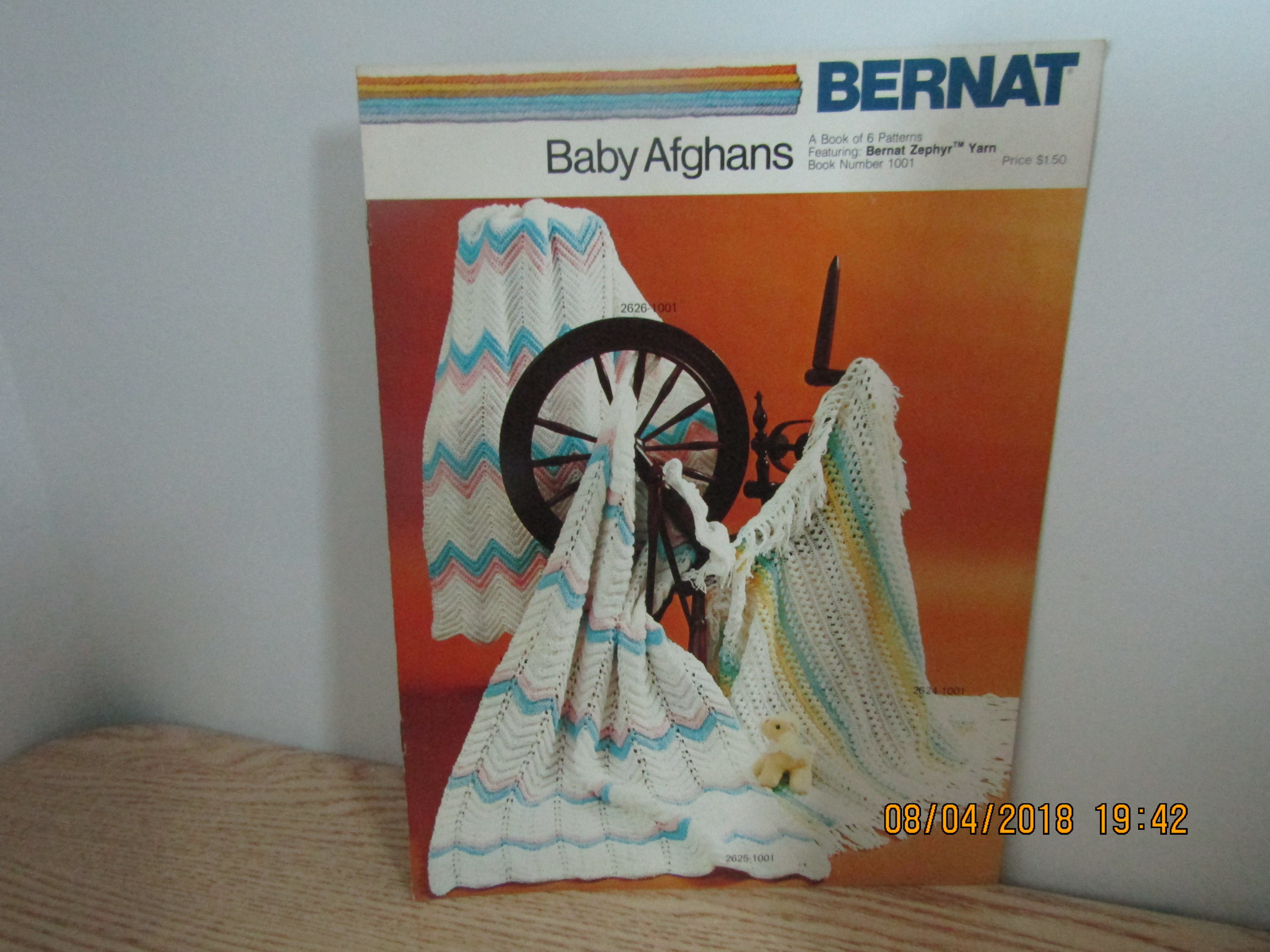 Bernat Six Baby Afghans Featuring Zephyr Yarn #1001