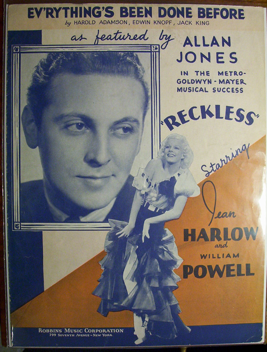 Sheet Music For 1935 Ev'rything's Been Done Before