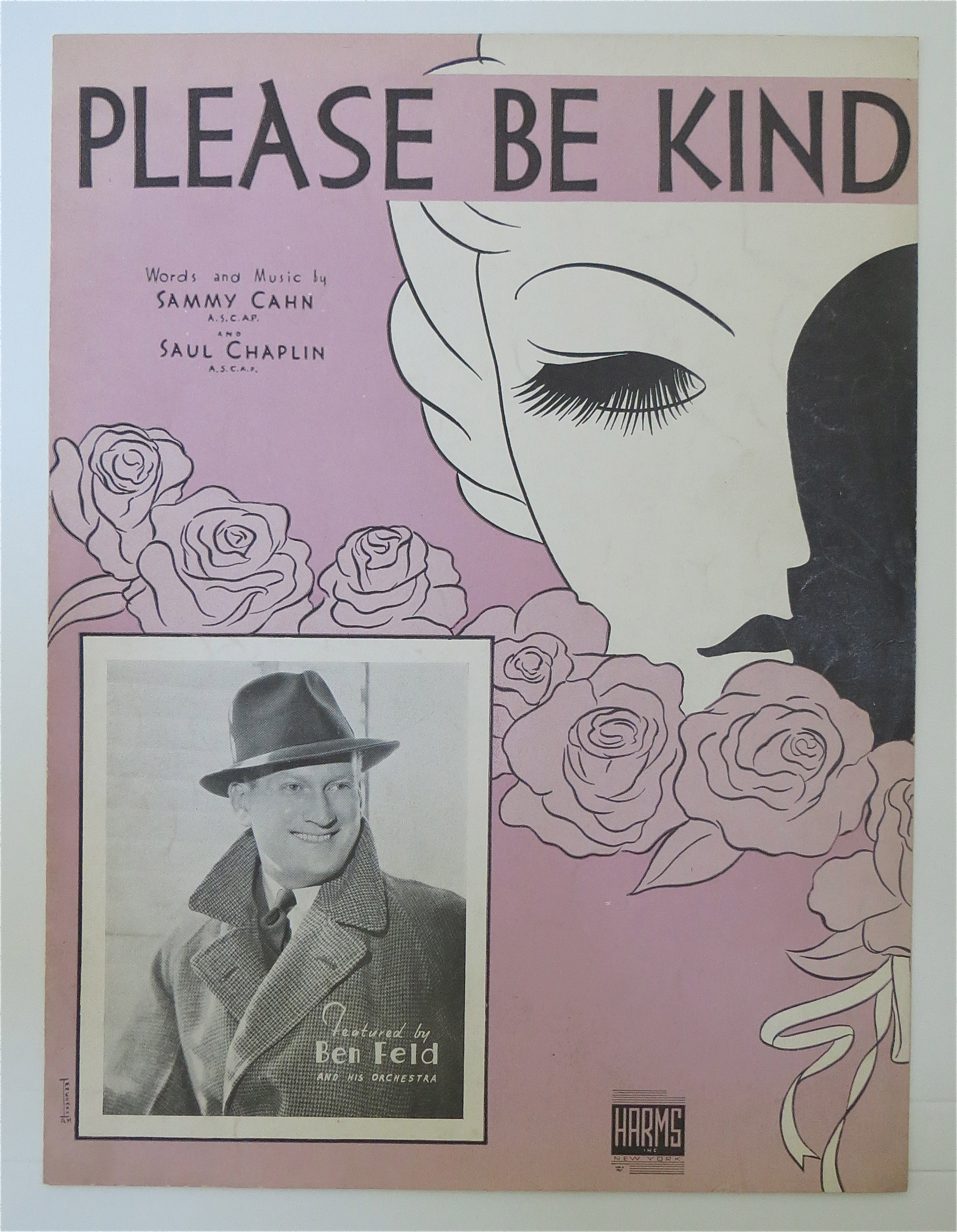 1938 Please be Kind Sheet Music By Sammy Cahn