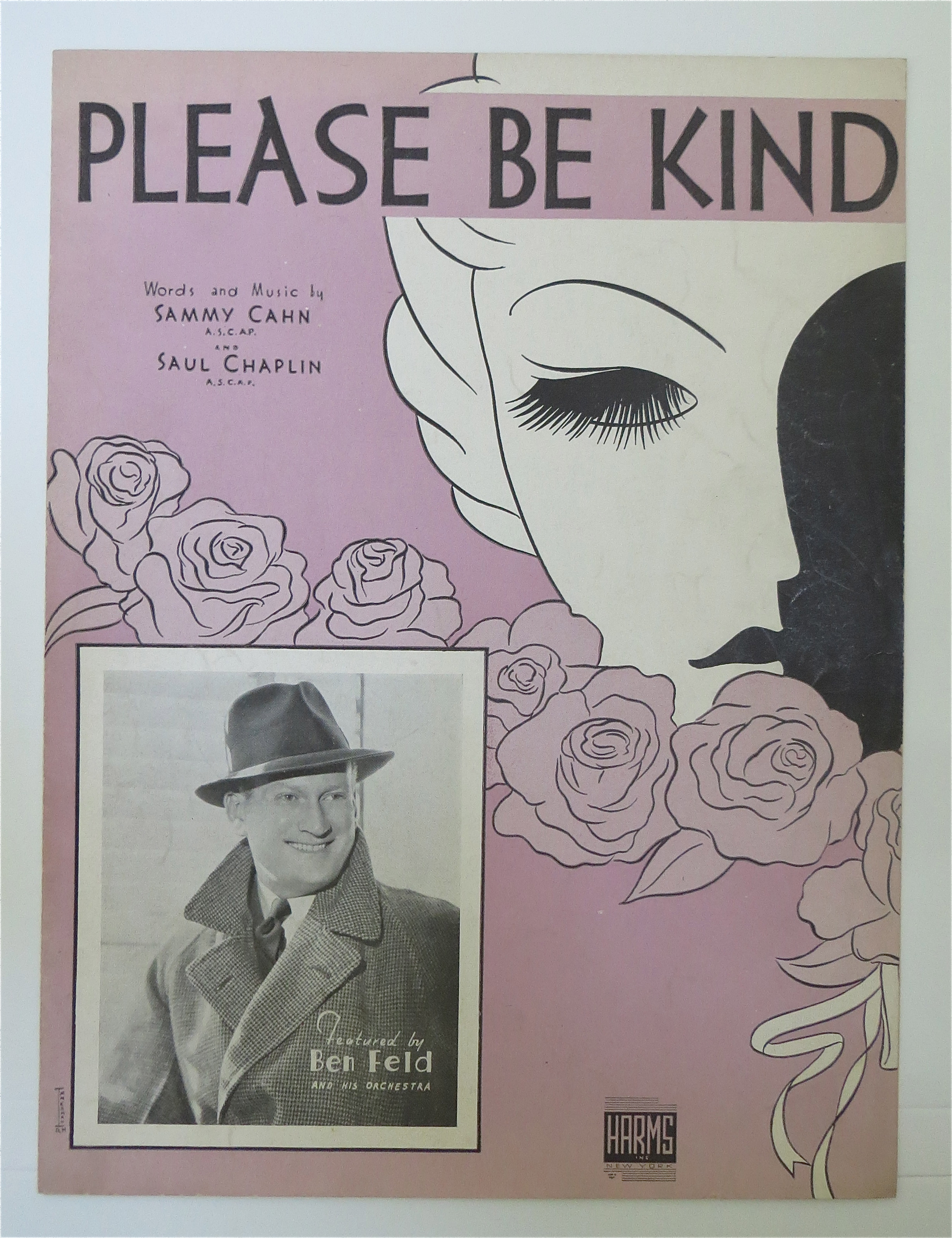 1938 Please be Kind Sheet Music By Sammy Cahn