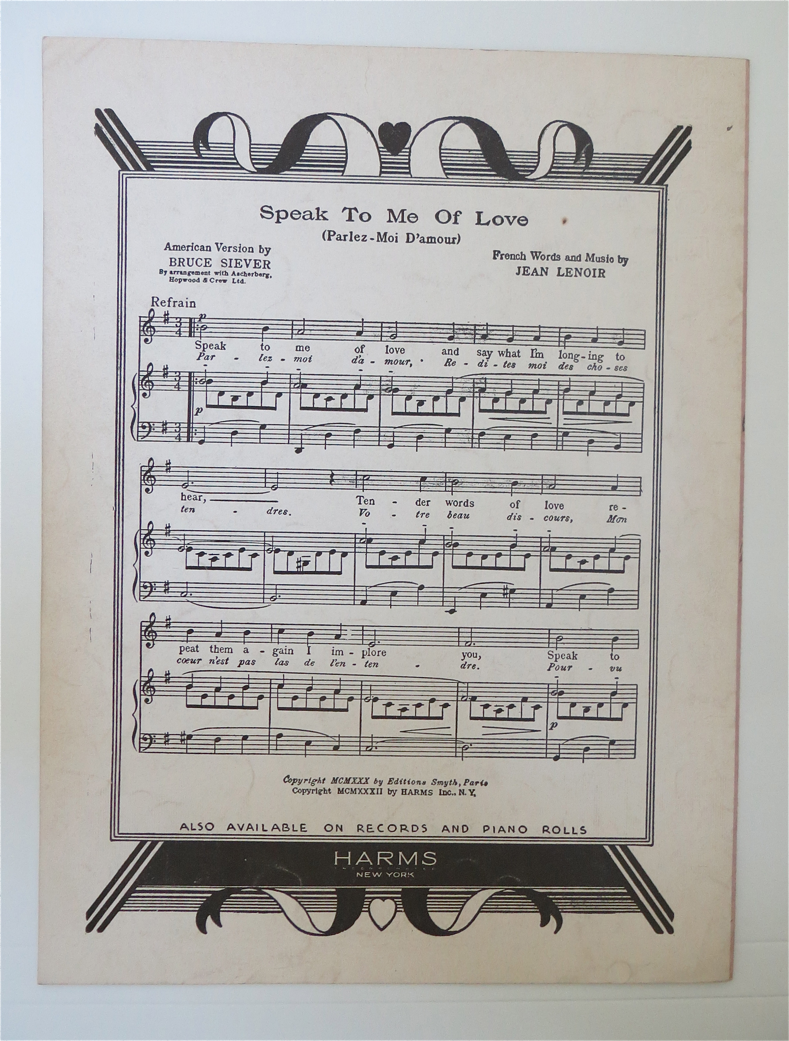 1938 Please be Kind Sheet Music By Sammy Cahn