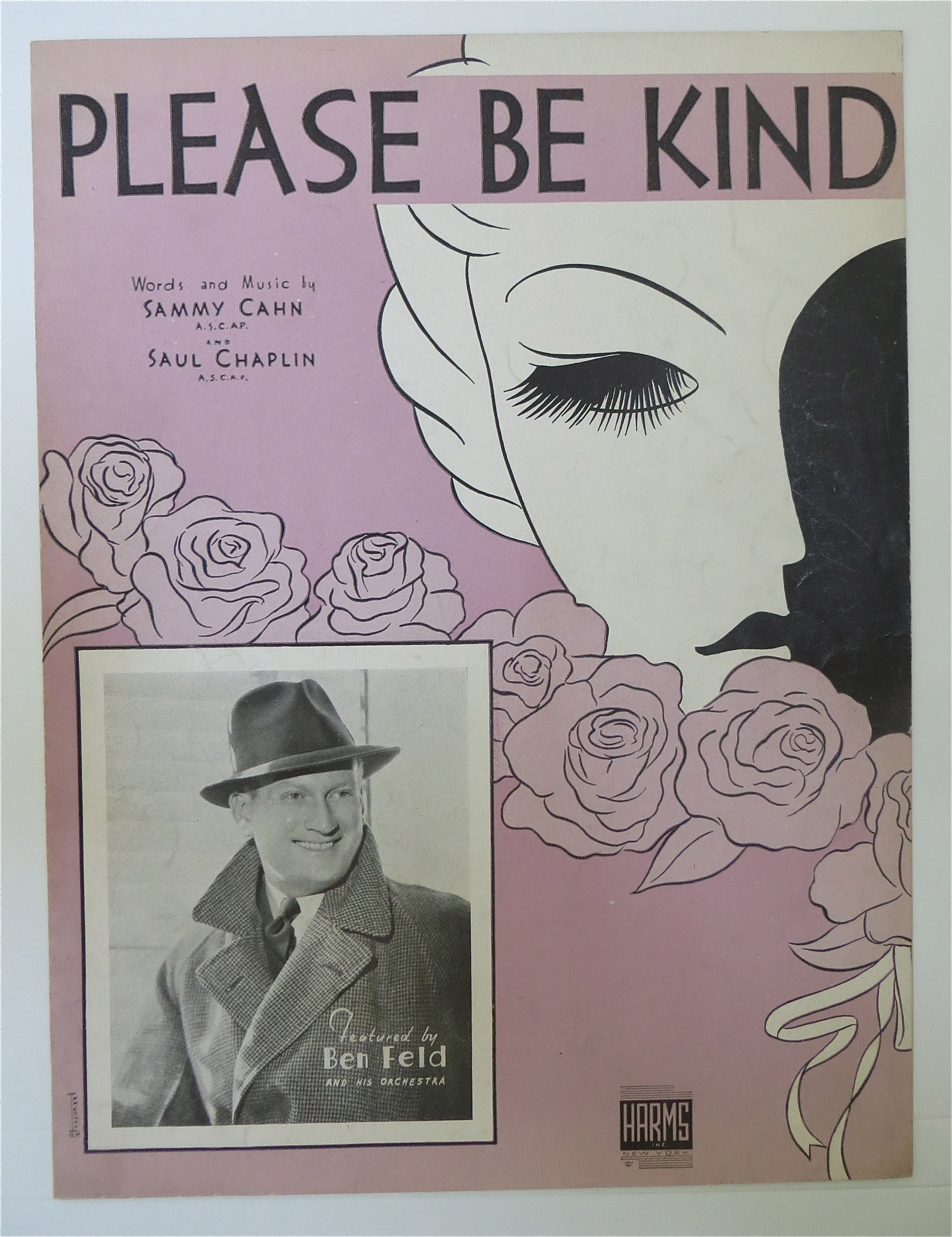 1938 Please be Kind Sheet Music By Sammy Cahn