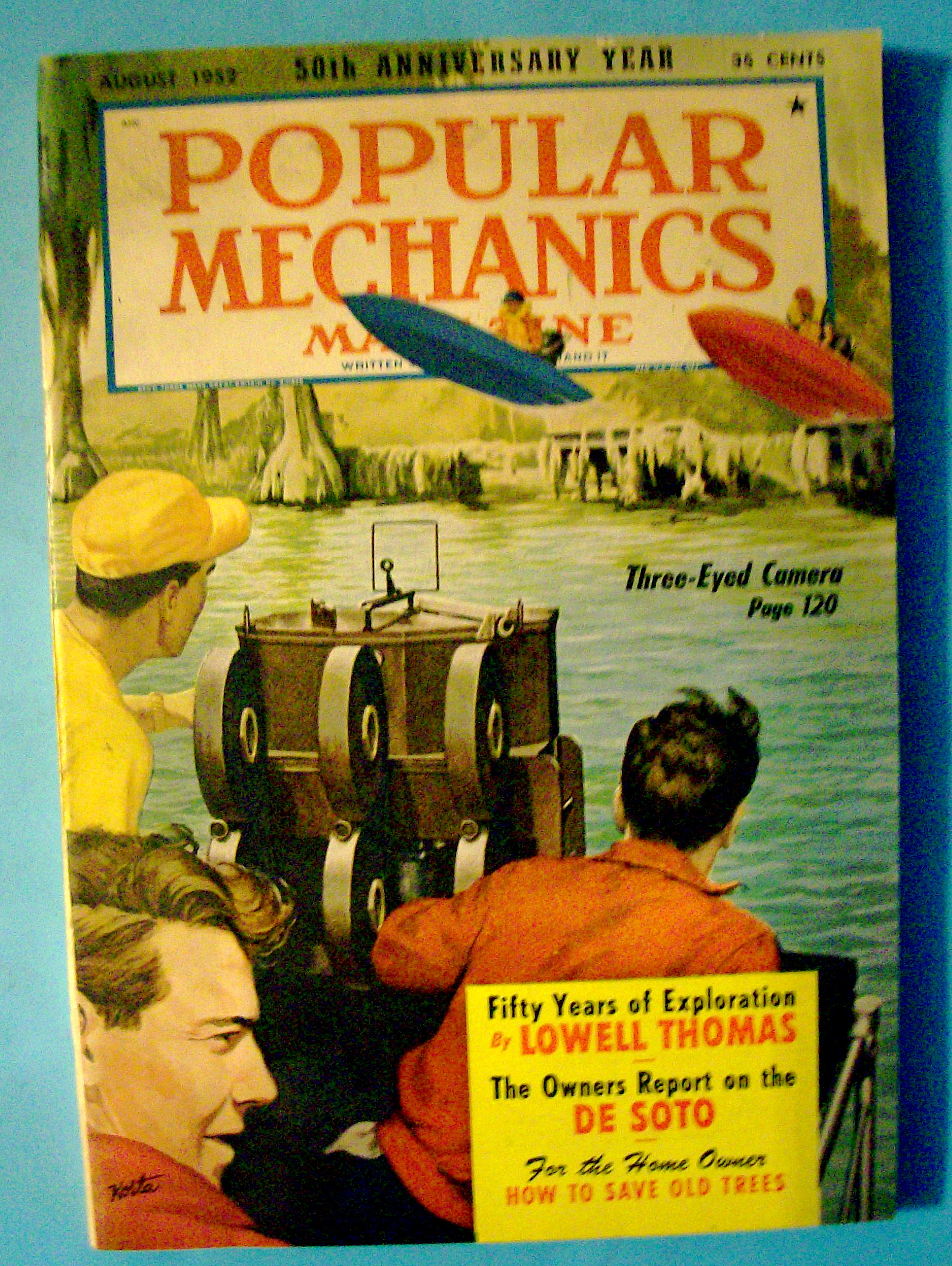 Popular Mechanics Magazine-August 1952-Fifty Years