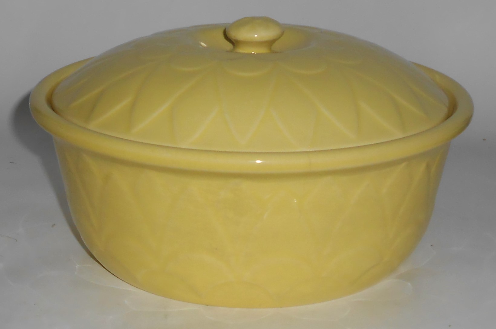Coors Pottery Coorado Yellow Straight Casserole w/Lid