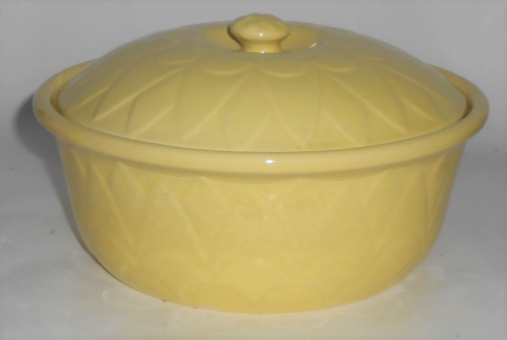 Coors Pottery Coorado Yellow Straight Casserole w/Lid